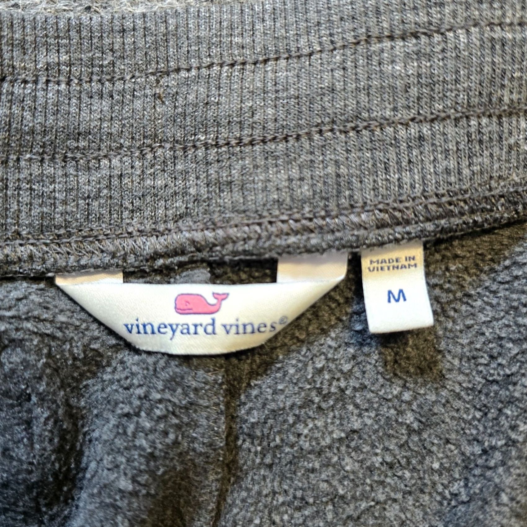Vineyard Vines Vineyard Vines Pants Mens M Gray Joggers Sweatpants Lounge Casual Pull On Regular Inseam 26in Tapered Pockets Knit Acrylic Fabric Winter Fall Spring Size US 31 - 4 Thumbnail