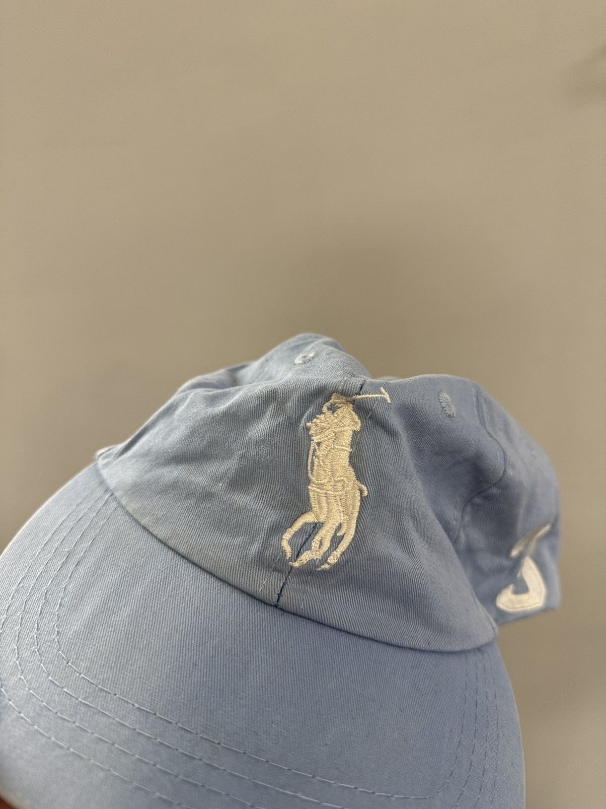 Polo Ralph Lauren × Vintage Vintage Polo Ralph Lauren Beige Hat Cap 90s Y2K Hype Size ONE SIZE - 7 Thumbnail