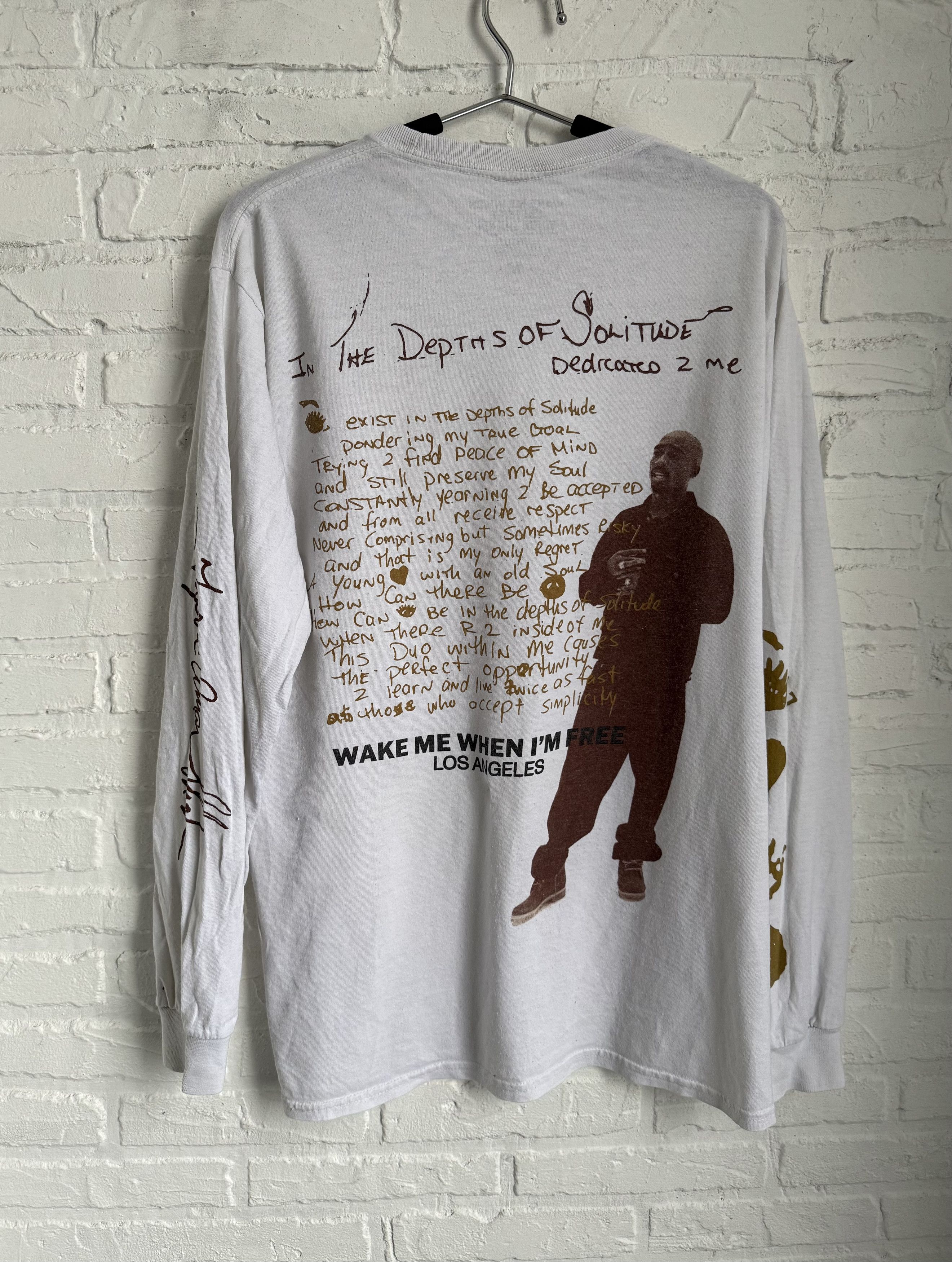 Rap Tees 2022 Tupac Shakur wake me when i'm free long sleeve tee Size US M / EU 48-50 / 2 - 1 Thumbnail