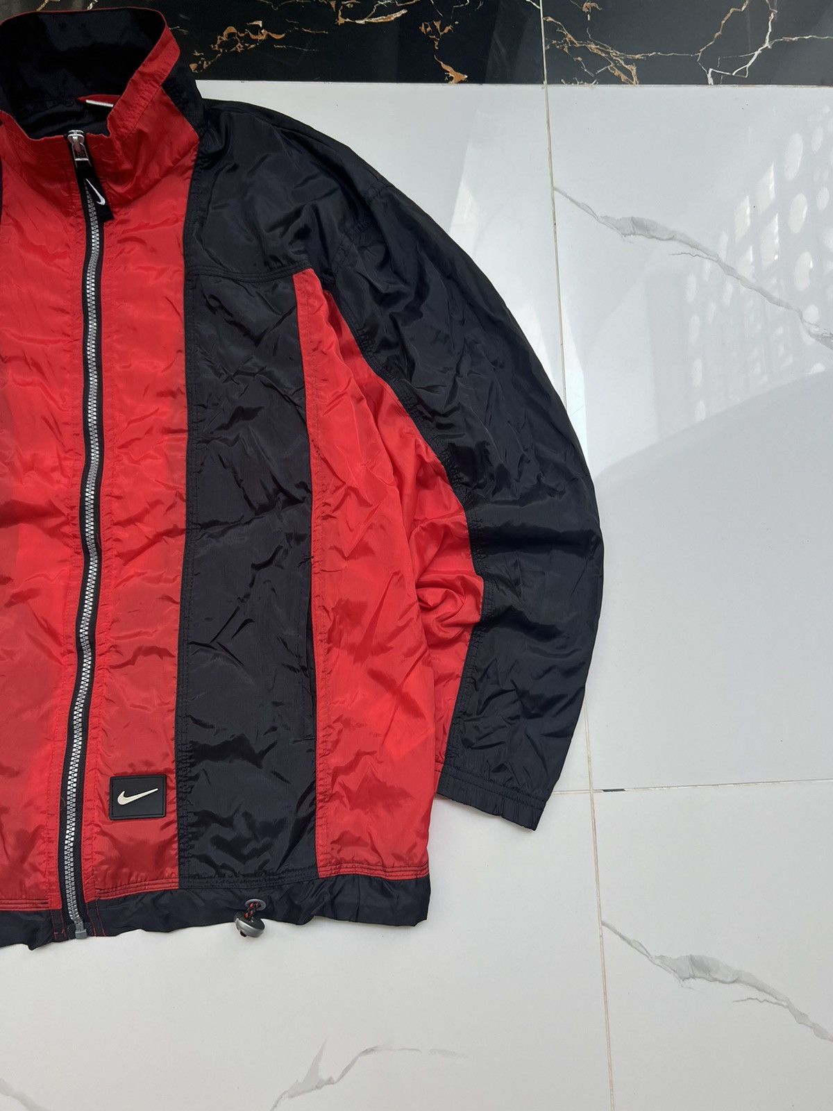 Nike × Vintage 90’s NIKE BIG LOGO SWOOSH Y2K TRACK JACKET GORPCORE RETRO Size US M / EU 48-50 / 2 - 4 Thumbnail