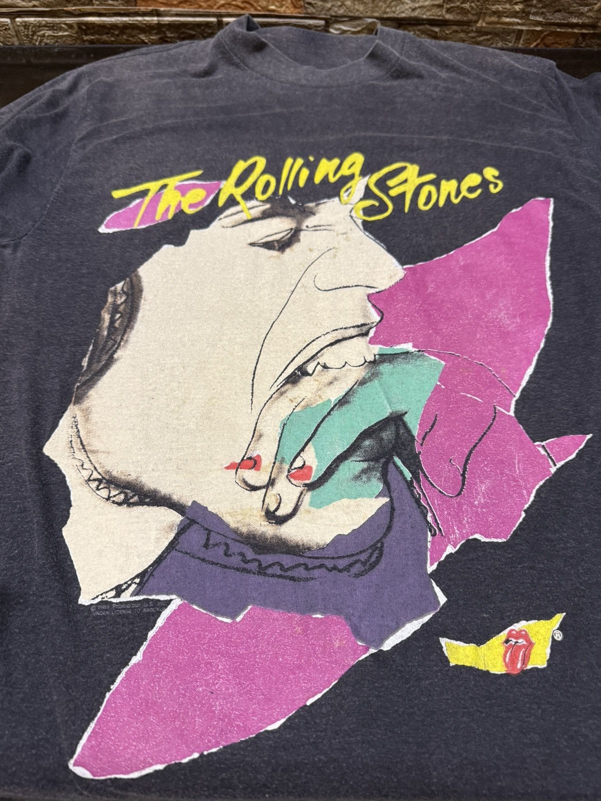 Vintage Vintage 80s The Rolling Stones The North American Tour 1989 Size US M / EU 48-50 / 2 - 2 Thumbnail