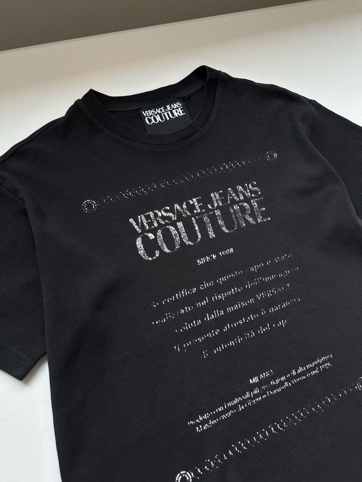 Versace Jeans Couture Versace Jeans Couture Box Logo Tee Oversized Size US XS / EU 42 / 0 - 6 Thumbnail