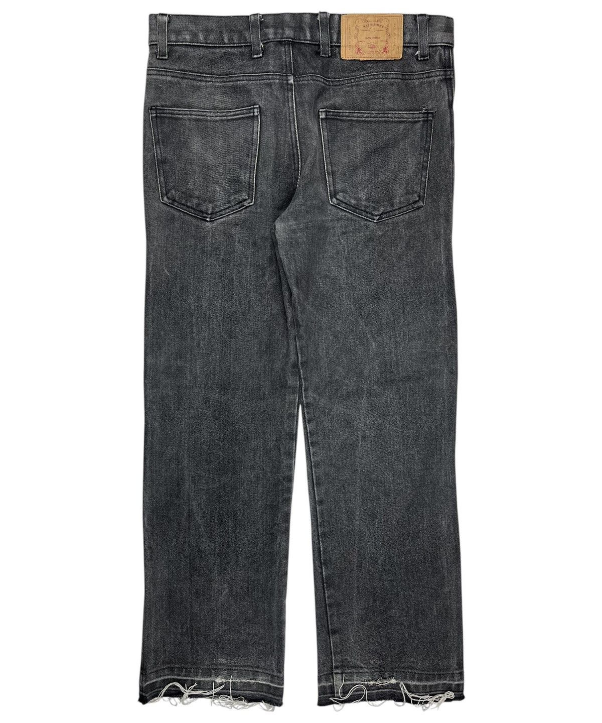 Raf Simons AW03 Raf Simons Closer Bootcut Raw Hem Grey Denim Jeans Size US 30 / EU 46 - 2 Thumbnail