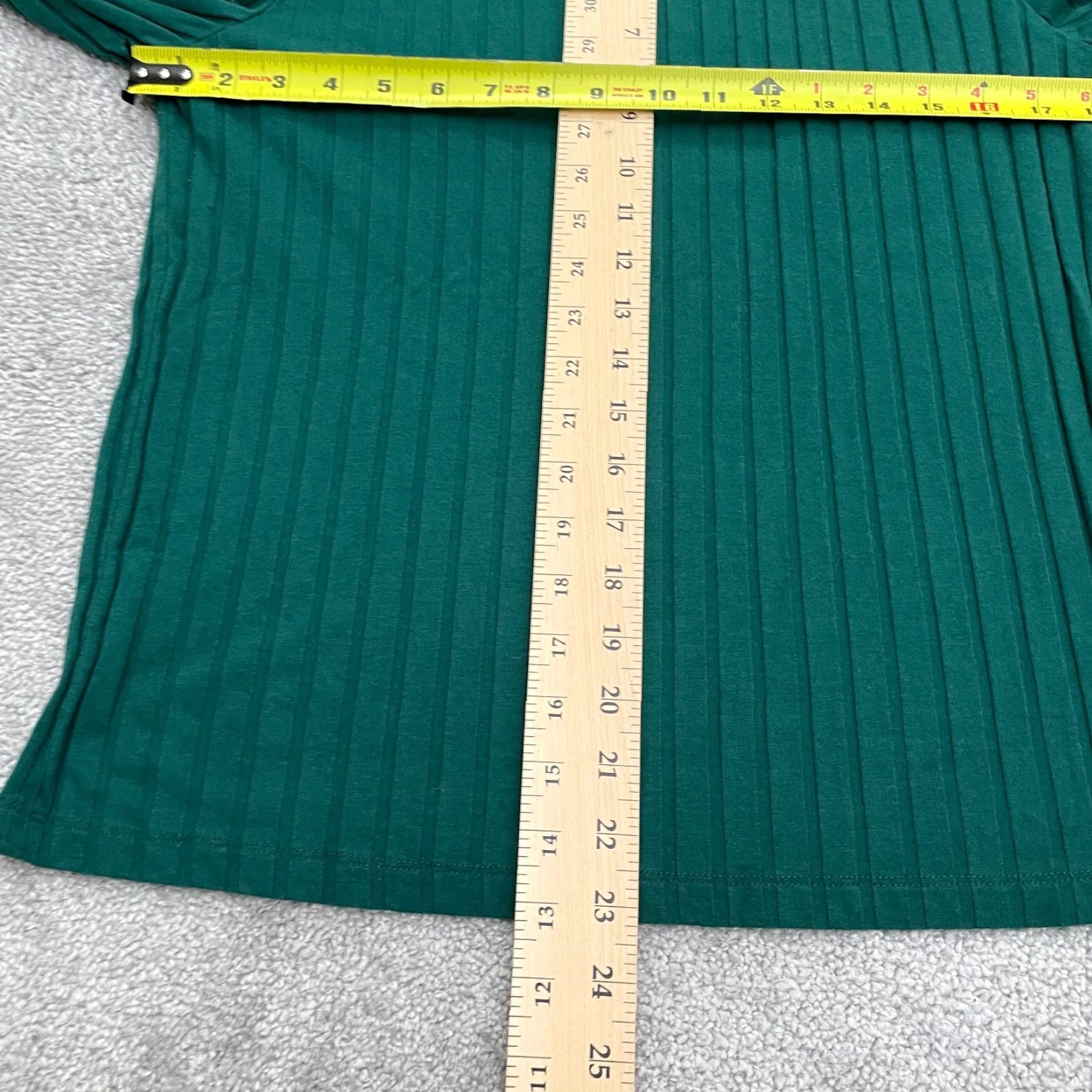 Vintage A New Day Pullover Sweater Junior XXL Green Crew Neck Long Sleeve Ribbed Knit Green Size XXL / US 16-18 / IT 52-54 - 7 Thumbnail