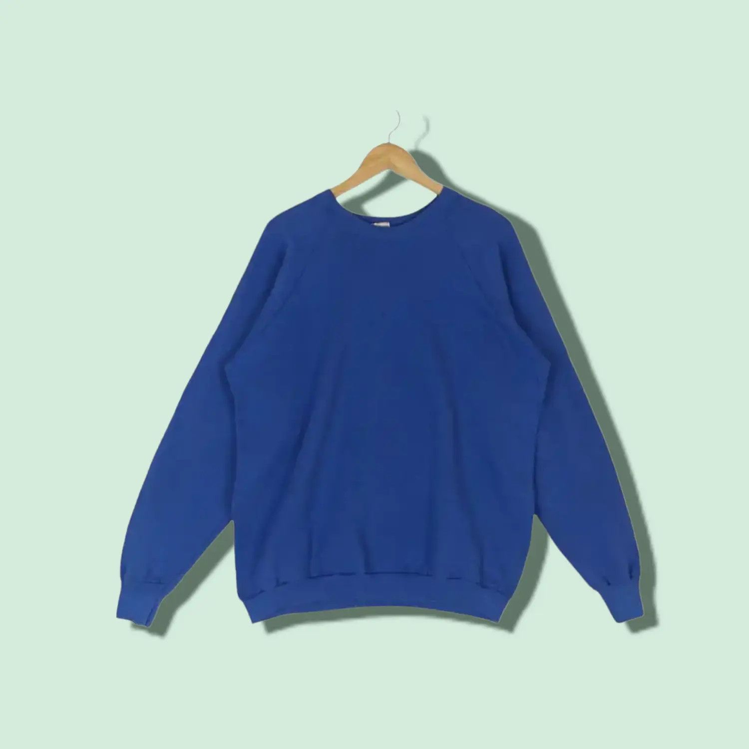 Fruit Of The Loom Vintage 90's Fruit Of The Loom FOTL Plain Jumper Sweatshirt Size US XL / EU 56 / 4 - 1 Thumbnail