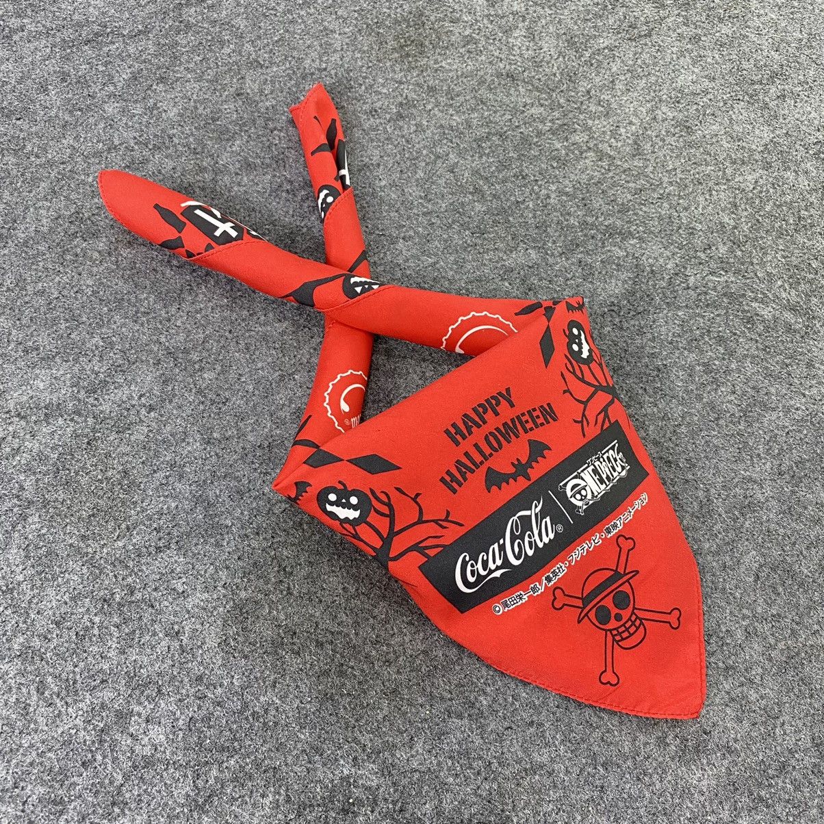 Anime × Coca Cola × One Piece ONE PIECE X COCA COLA bandana handkerchief neckerchief-B469 Size ONE SIZE - 1 Thumbnail