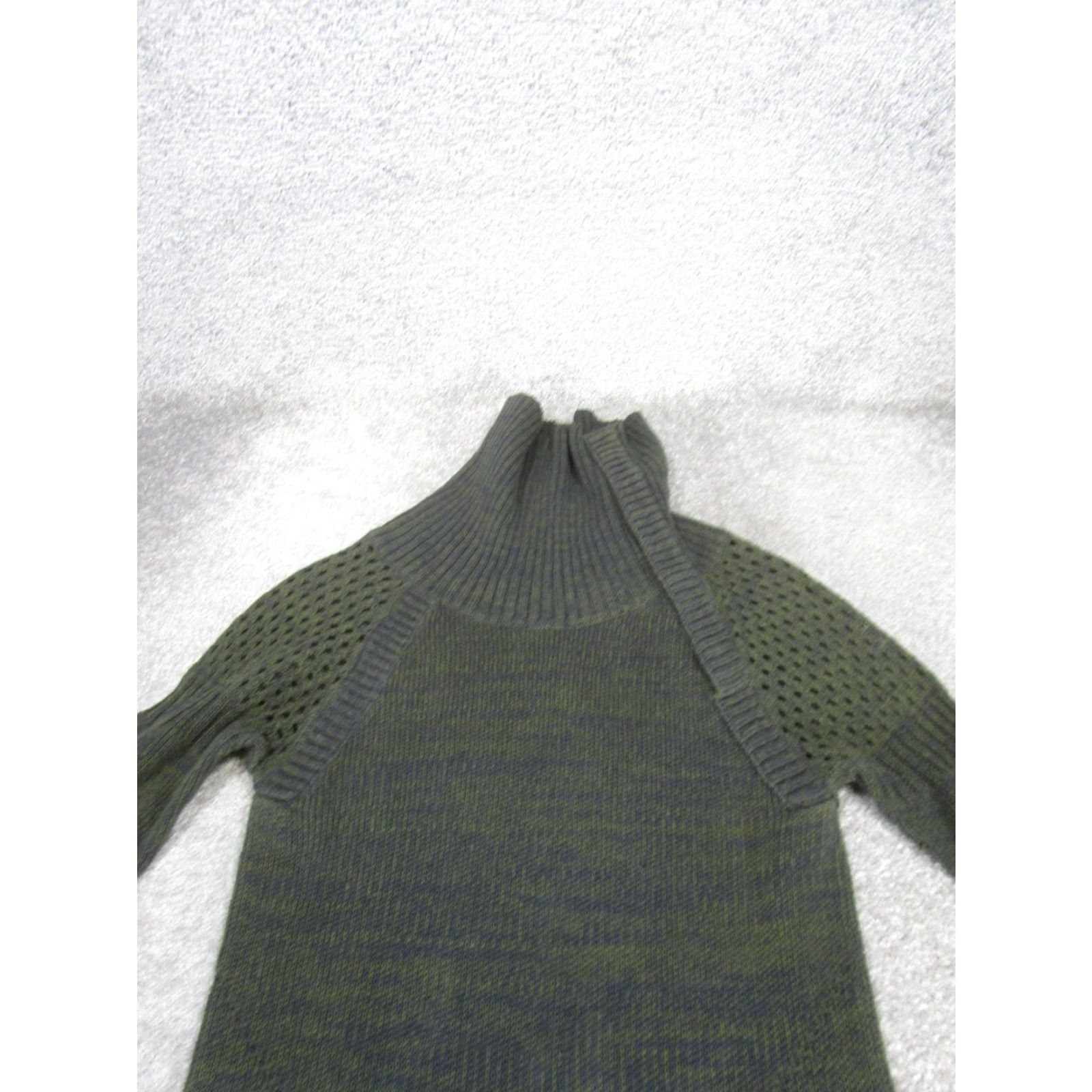 Prana prAna Sweater Dress Womens Small Dark Green Knit Turtle Neck Casual Knit Dress Size S / US 4 / IT 40 - 2 Thumbnail