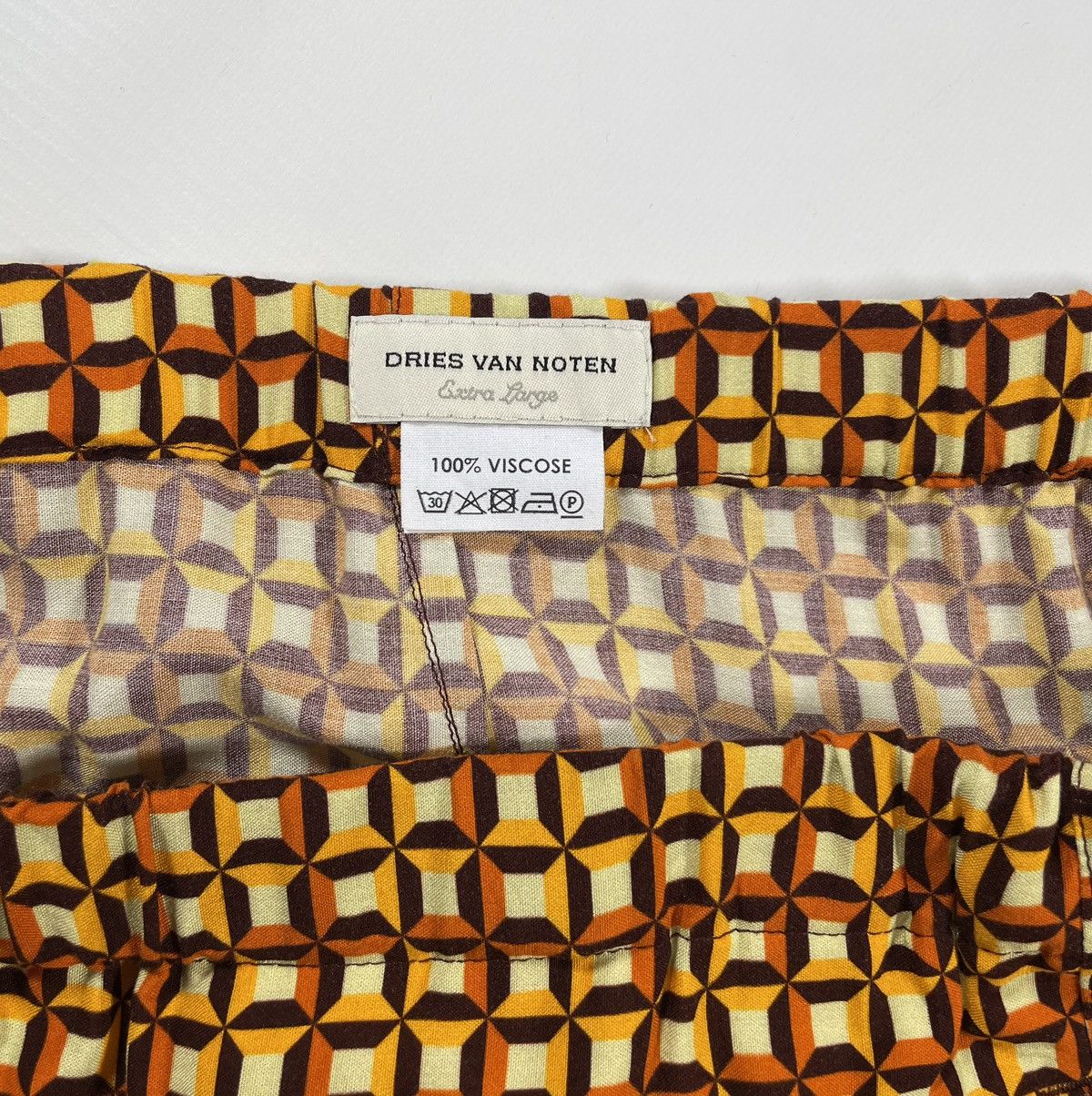 Dries Van Noten 70s Print Wide Leg Utility Trousers Size US 36 / EU 52 - 5 Thumbnail