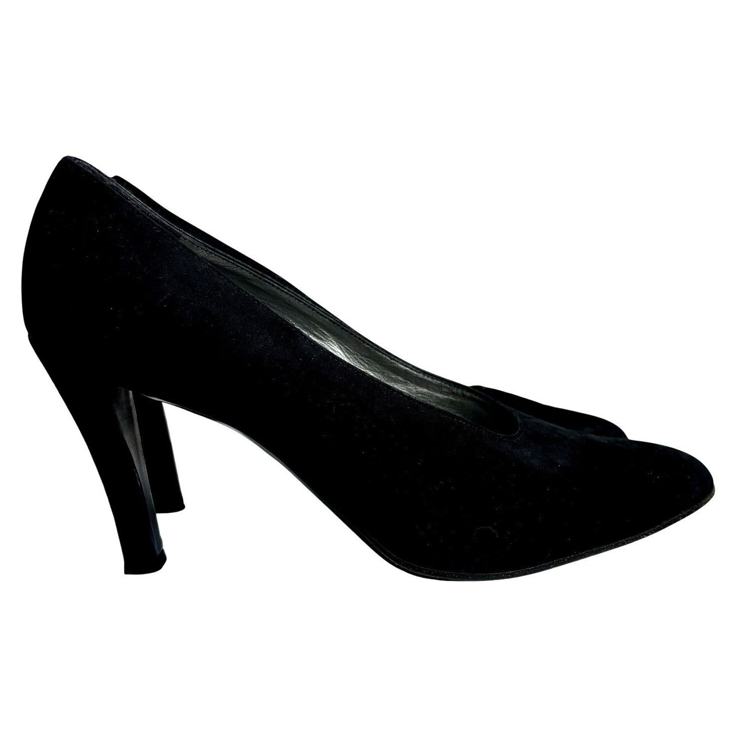 Robert Clergerie Robert Clergerie Women's Sz 10B Black Suede Slip-On Pumps Sc Size US 10 / IT 40 - 2 Thumbnail