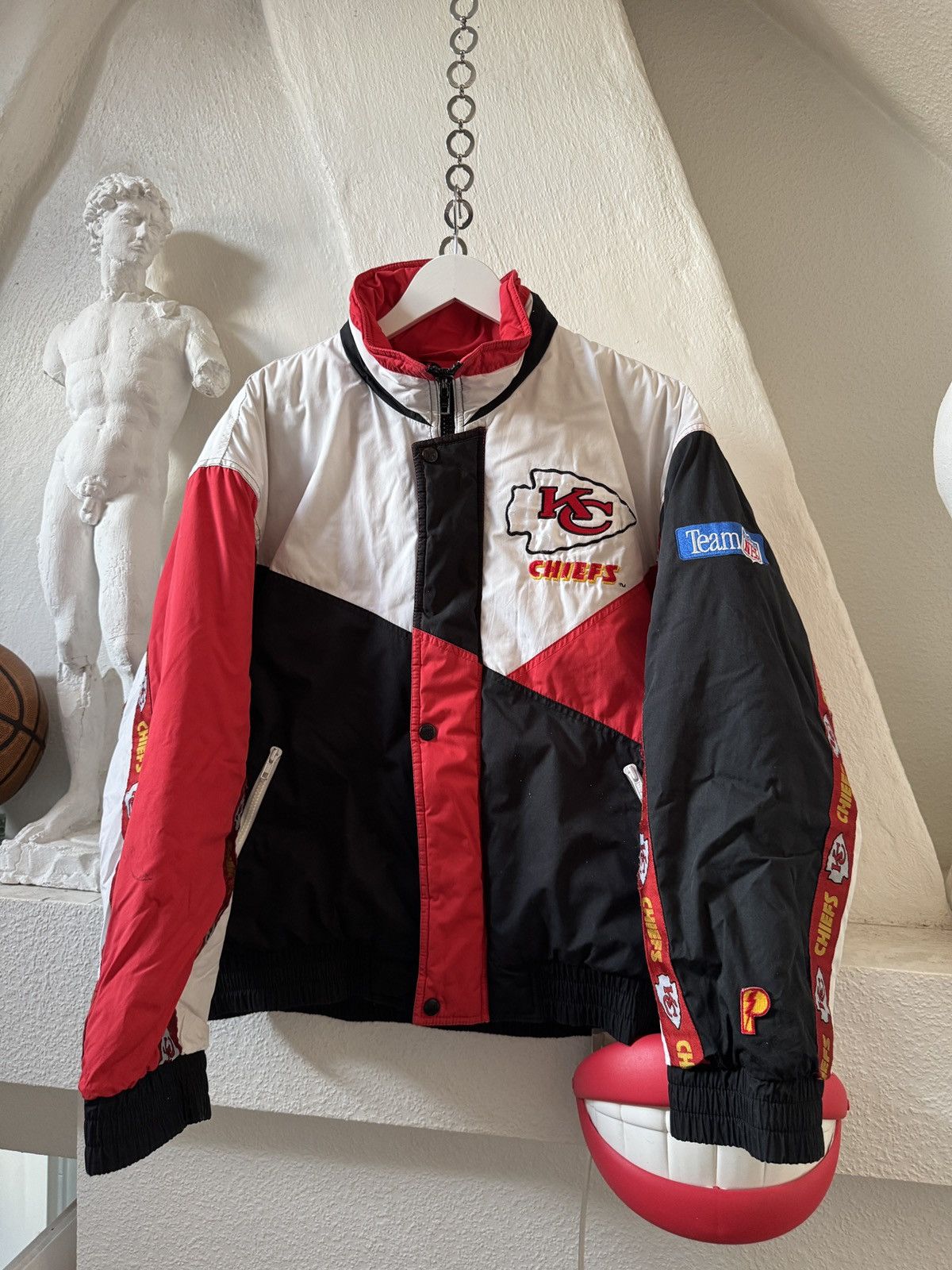 Pro Player 90s Kansas City Chiefs Puffer Jacket by Pro Player Size S Size US S / EU 44-46 / 1 - 2 Thumbnail