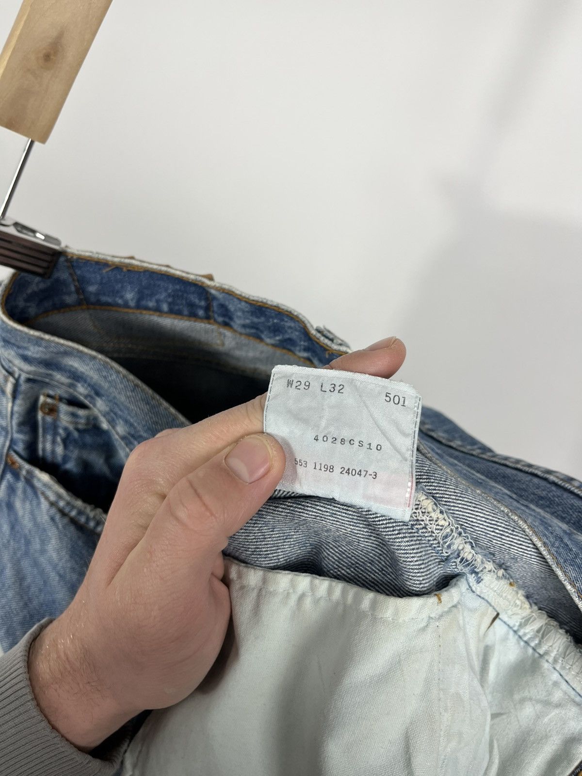 Levi's Vintage Levi’s 501 Jeans W29 L32 Made in USA Japanese Market Size US 29 - 16 Thumbnail