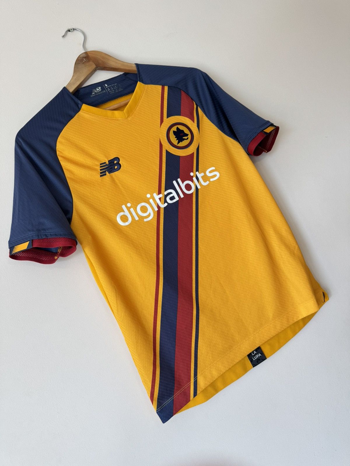 New Balance Roma 2021-2022 Third Soccer Jersey Football Shirt Kit Size US S / EU 44-46 / 1 - 3 Thumbnail