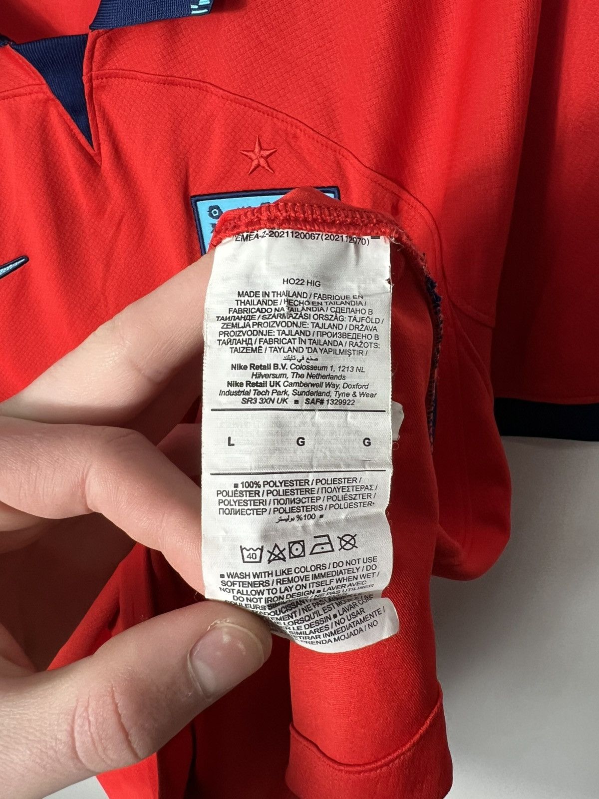 Nike Nike ENGLAND 2022 2023 AWAY FOOTBALL SOCCER Shirt DN0685-600 Size US L / EU 52-54 / 3 - 7 Thumbnail