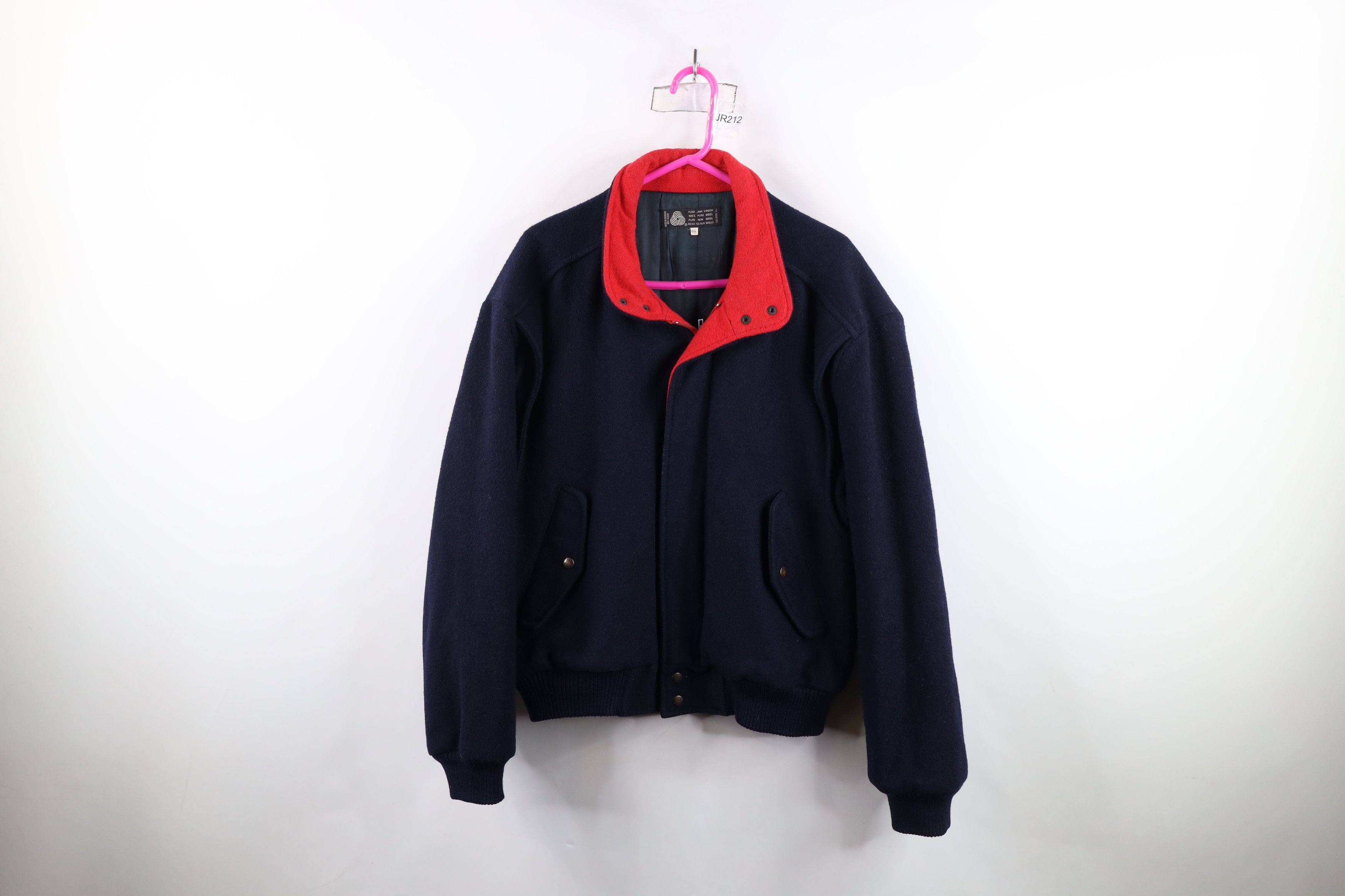 Vintage Vintage 70s 80s Streetwear Heavyweight Wool Bomber Jacket Size US XXL / EU 58 / 5 - 1 Thumbnail