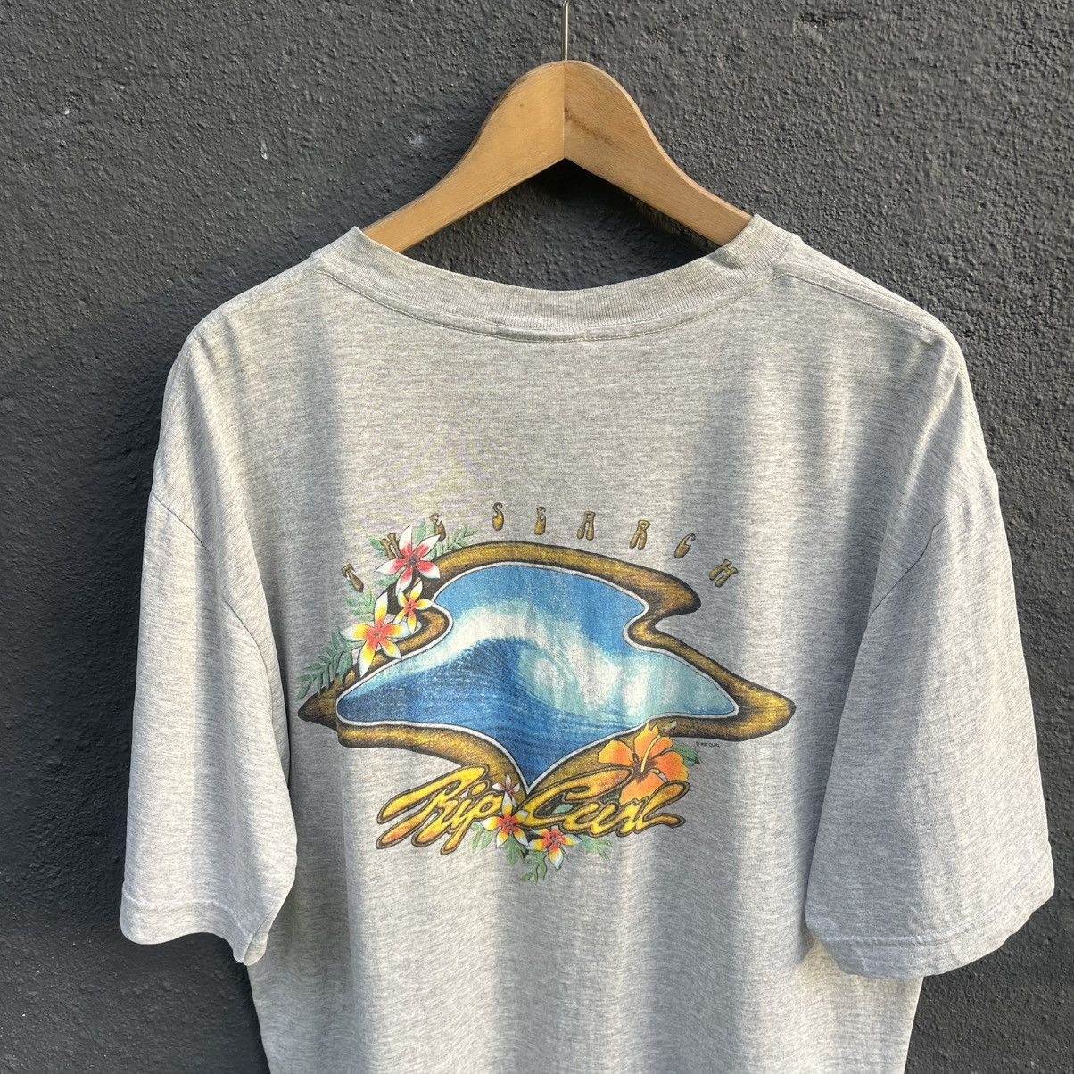 Rip Curl Thrashed Vintage 90s Rip Curl Surfing Brand Tee Size US XL / EU 56 / 4 - 2 Thumbnail