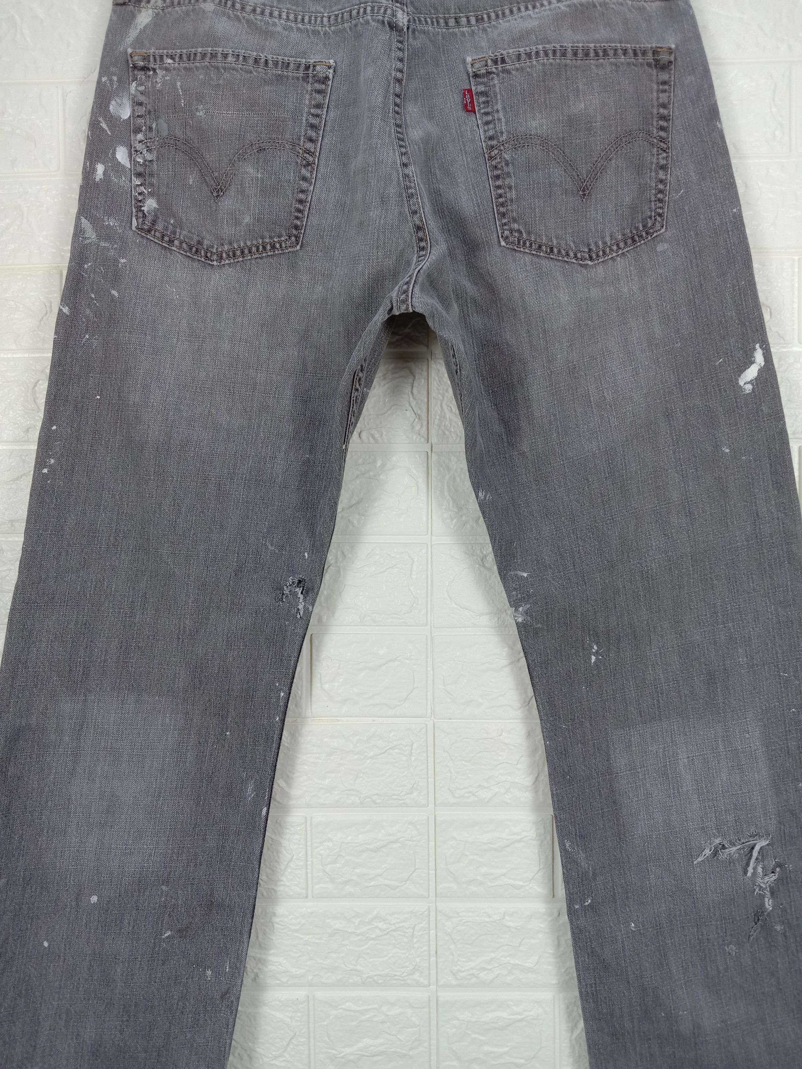 Levi's Vintage Levi's 514 Paint Splatter Jeans Straight Fit Denim Size US 34 / EU 50 - 7 Thumbnail