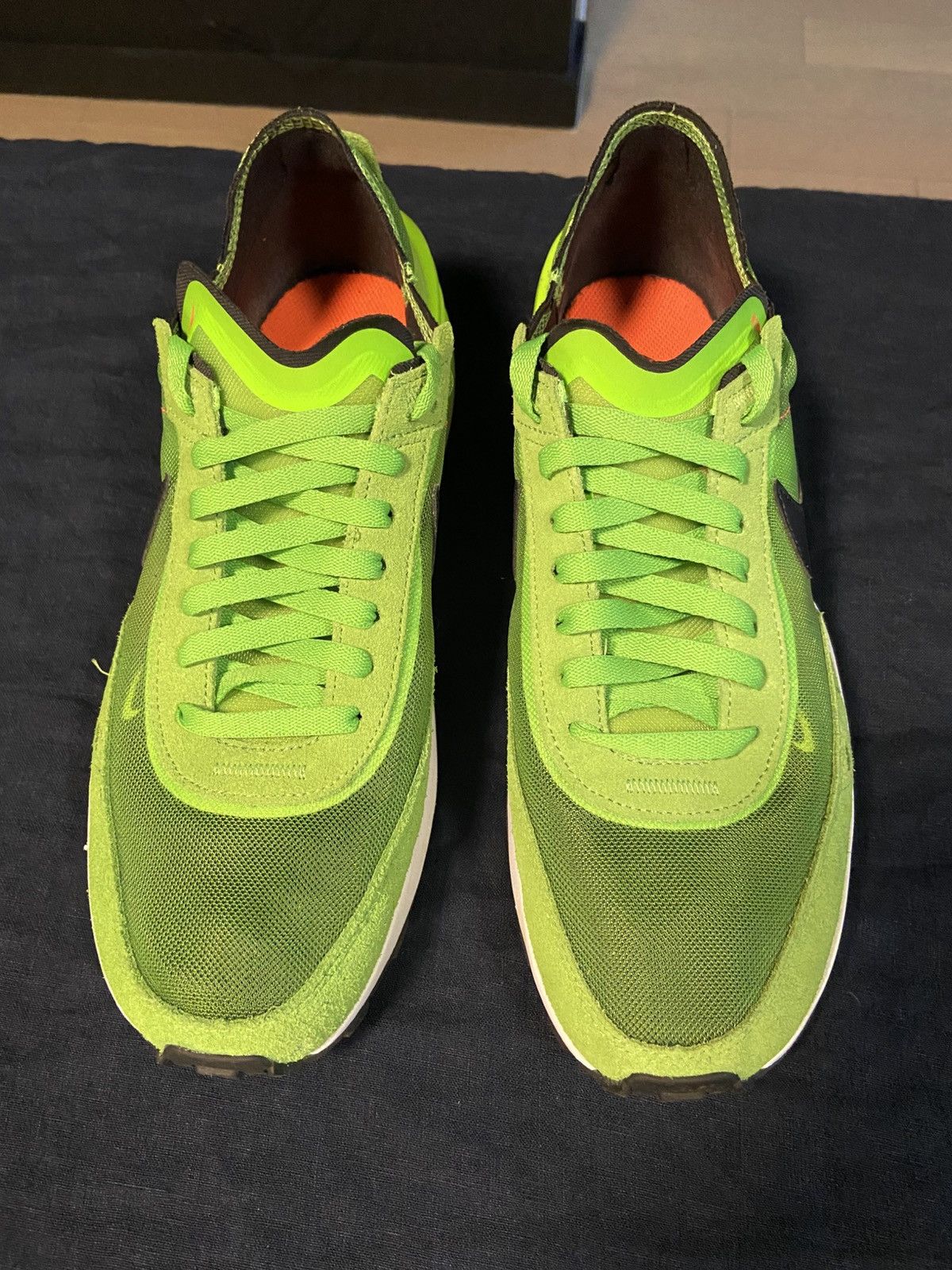 Nike Waffle One Men's Athletic Shoes Electric Green Size US 10 / EU 43 - 3 Thumbnail