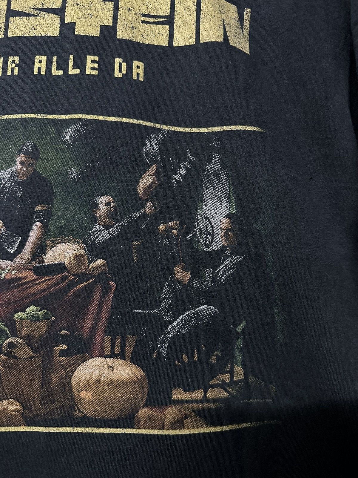 Band Tees × Vintage Thrashed Vintage Rammstein Promo Distressed Faded Tee Size US L / EU 52-54 / 3 - 4 Thumbnail