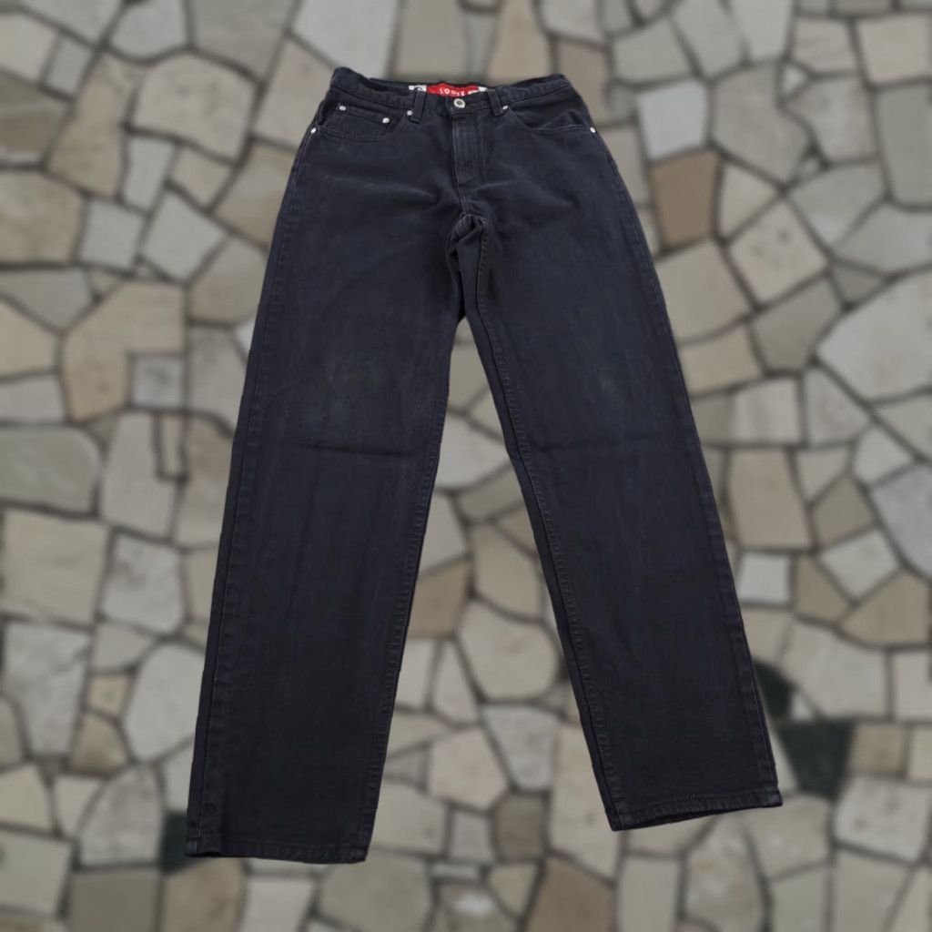 Levi's VINTAGE Levis Jeans Womens 7 Junior Black Silvertab Loose Fit Denim Baggy 80s Size 28" / US 6 / IT 42 - 1 Thumbnail