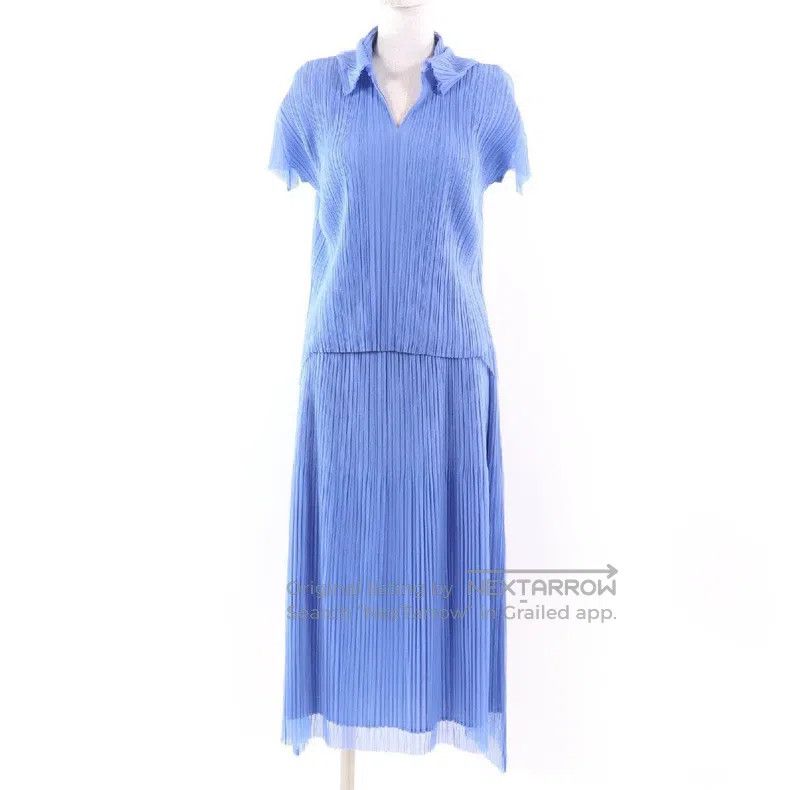 Issey Miyake Blue Short Sleeve