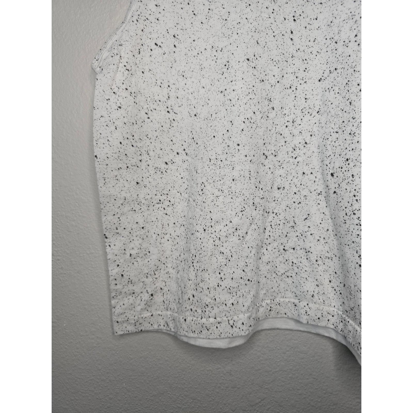 Vintage Vintage Blank Tank Top Womens White Speckled Sleeveless Tee Size L / US 10 / IT 46 - 7 Thumbnail