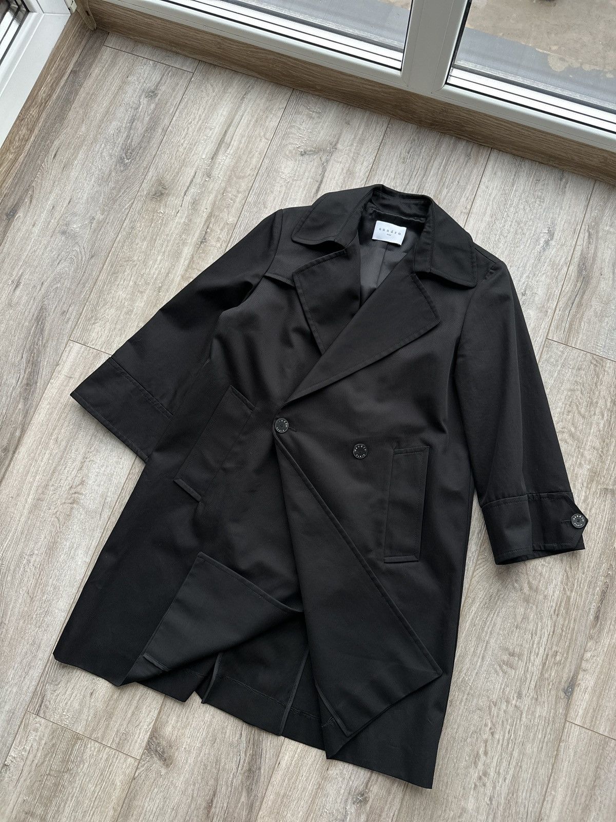 Sandro Sandro coat Cropped Sleeves Womens Large Size L / US 10 / IT 46 - 3 Thumbnail