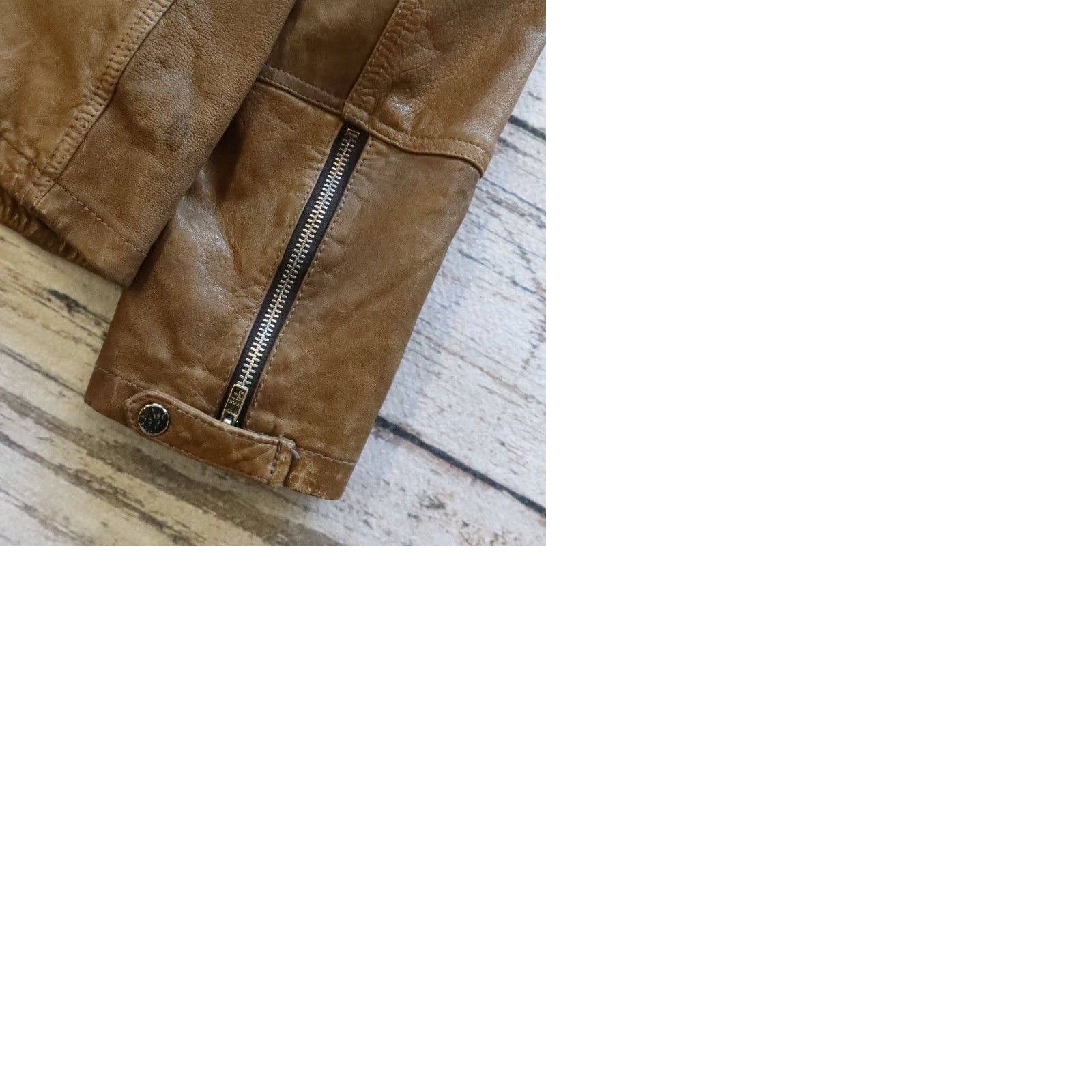Allsaints All Saints Spitalfields Leather Jacket Men L Brown Motorcycle Jacket Size US L / EU 52-54 / 3 - 10 Thumbnail