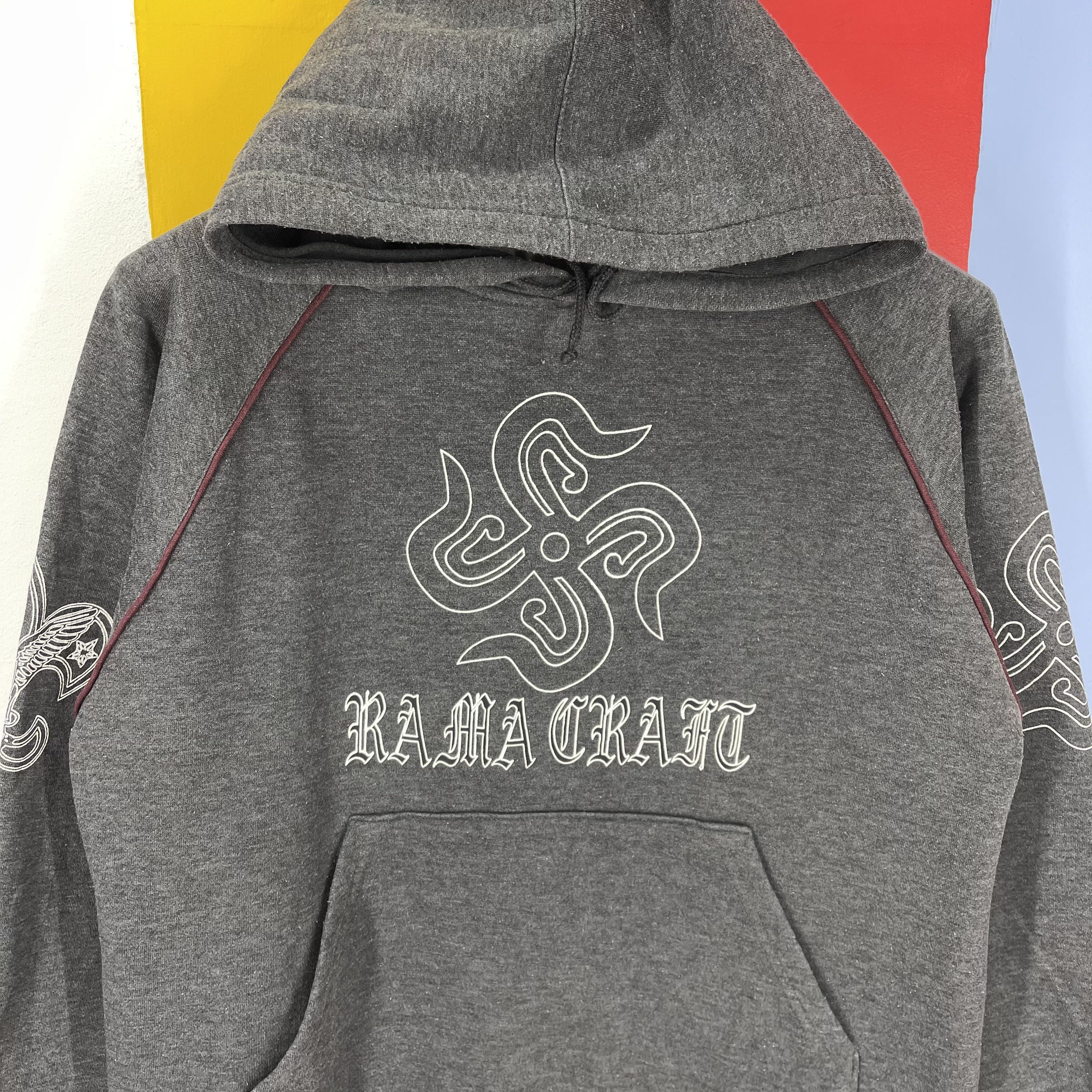 Japanese Brand RAMA CRAFT Hoodie Pullover #1383/AV Size US M / EU 48-50 / 2 - 2 Thumbnail