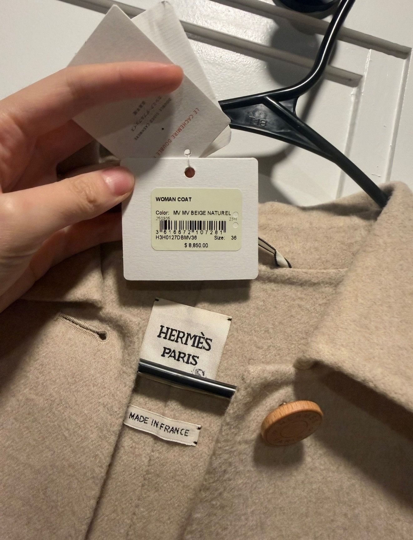 Hermes Hermès Baby Cashmere Coat (Brand new) Size XS / US 0-2 / IT 36-38 - 5 Thumbnail