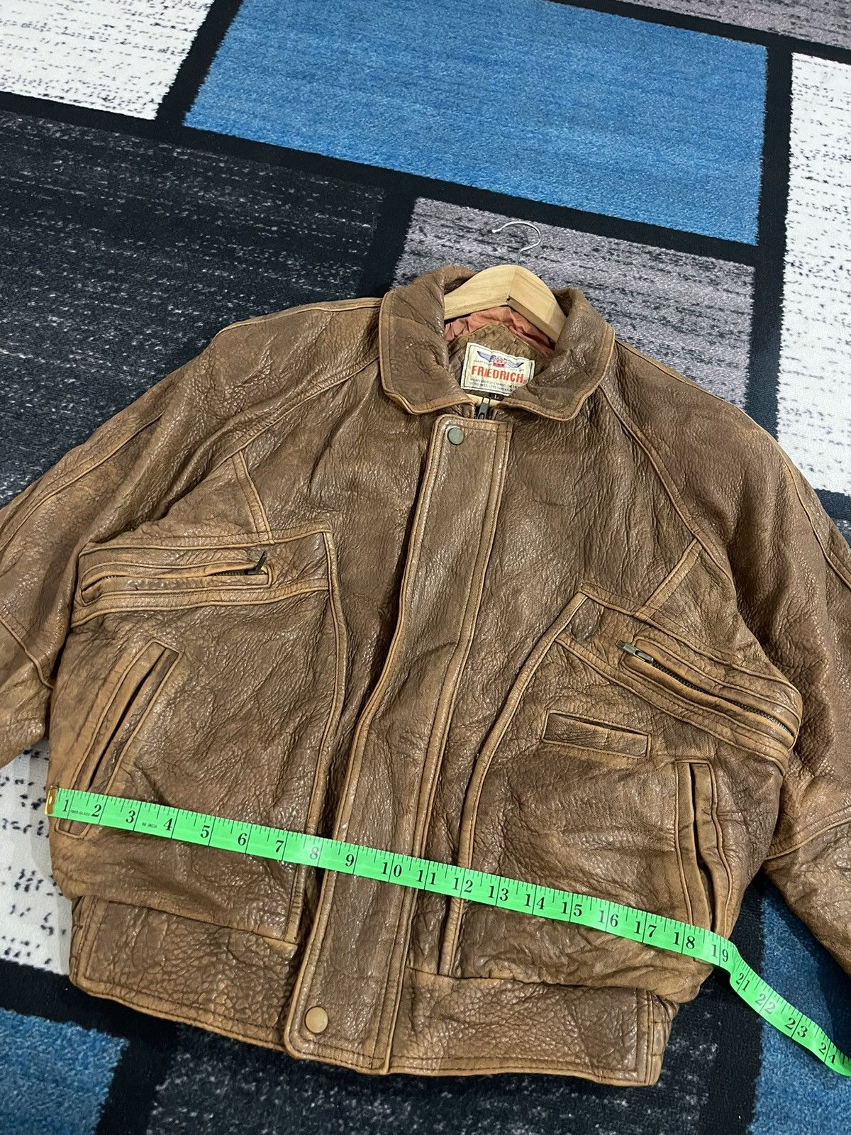 Vintage Vintage Friedrich Leather Bomber Jacket Size US L / EU 52-54 / 3 - 15 Thumbnail
