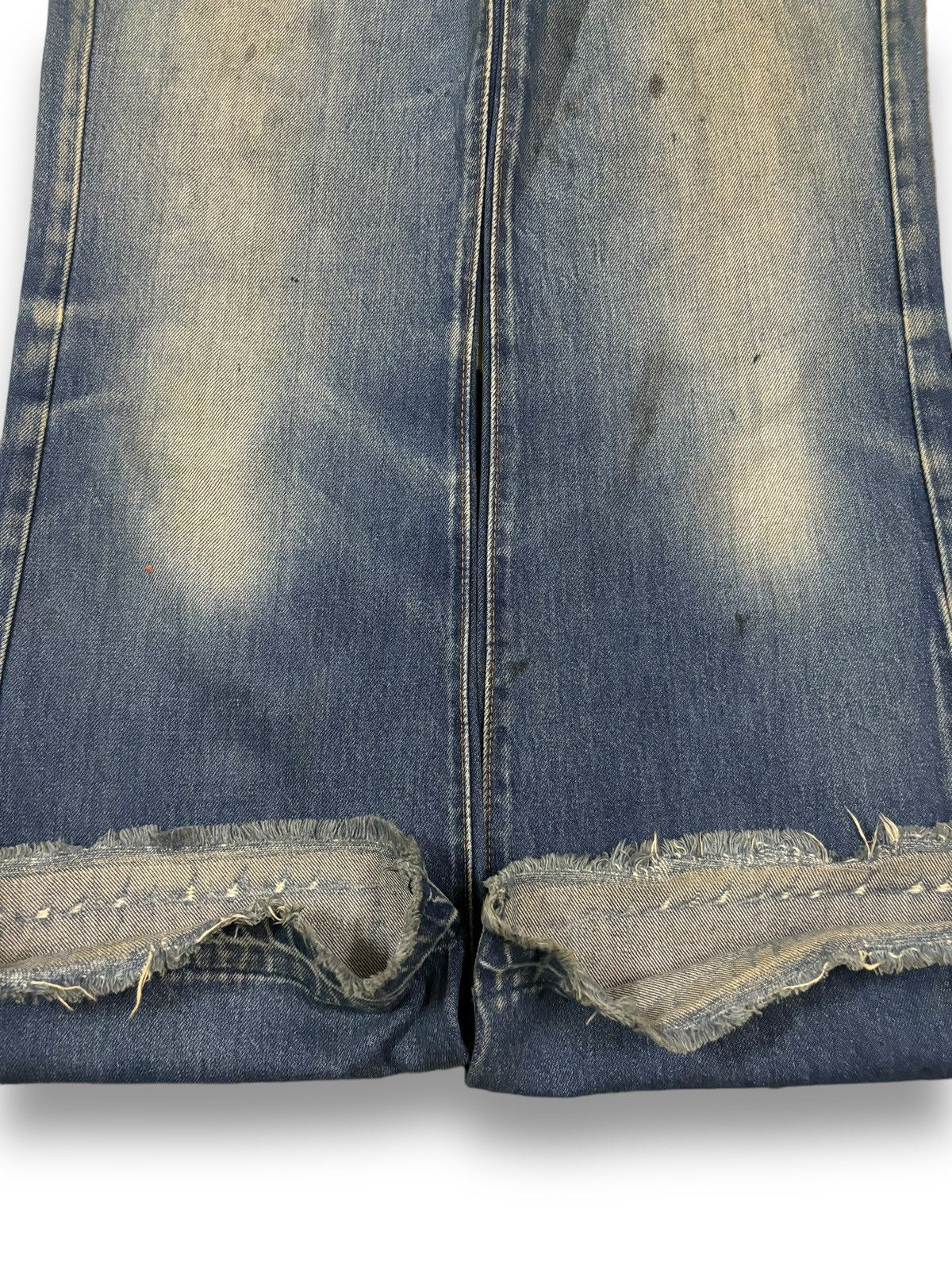Big John Vintage 90s Japanese Brand Mud Wash Flare Bell Bottom Jeans Size US 30 / EU 46 - 9 Thumbnail