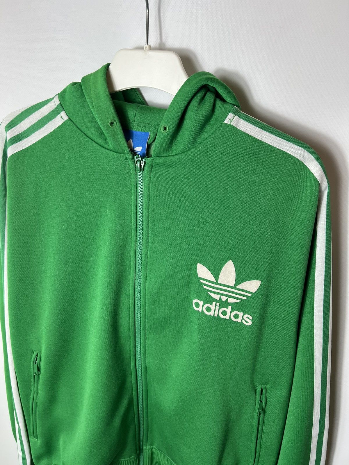 Adidas Vintage streetwear y2k hype Adidas Zip Hoodie Green Size US L / EU 52-54 / 3 - 2 Thumbnail