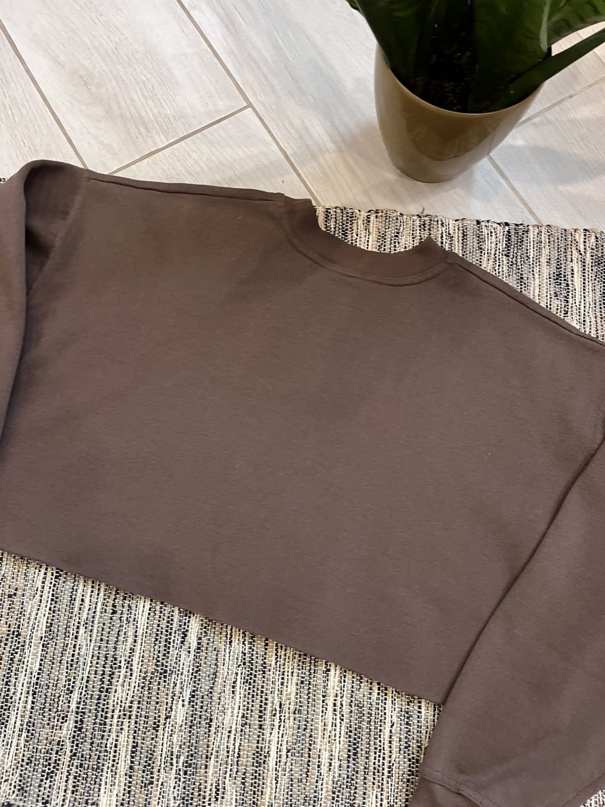 Adidas × Vintage Vintage Adidas Crop Sweatshirt Brown Fleece Logo Fiji made Size M / US 6-8 / IT 42-44 - 10 Thumbnail