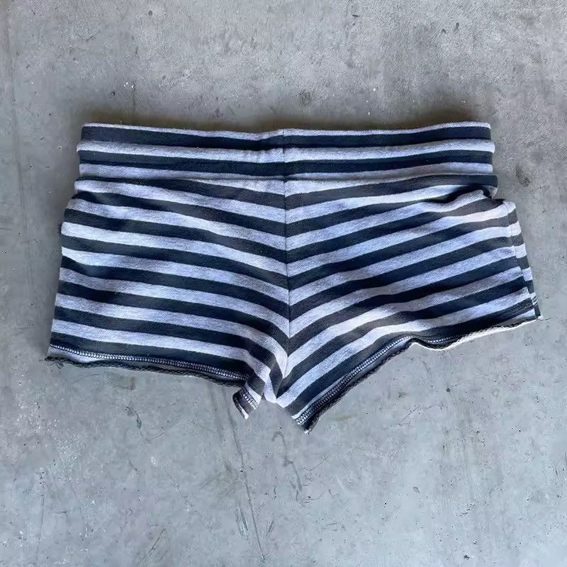 Other Striped Streetwear Retro Y2k Mini Embroidery Shorts Size 25" / US 0 / IT 36 - 2 Thumbnail