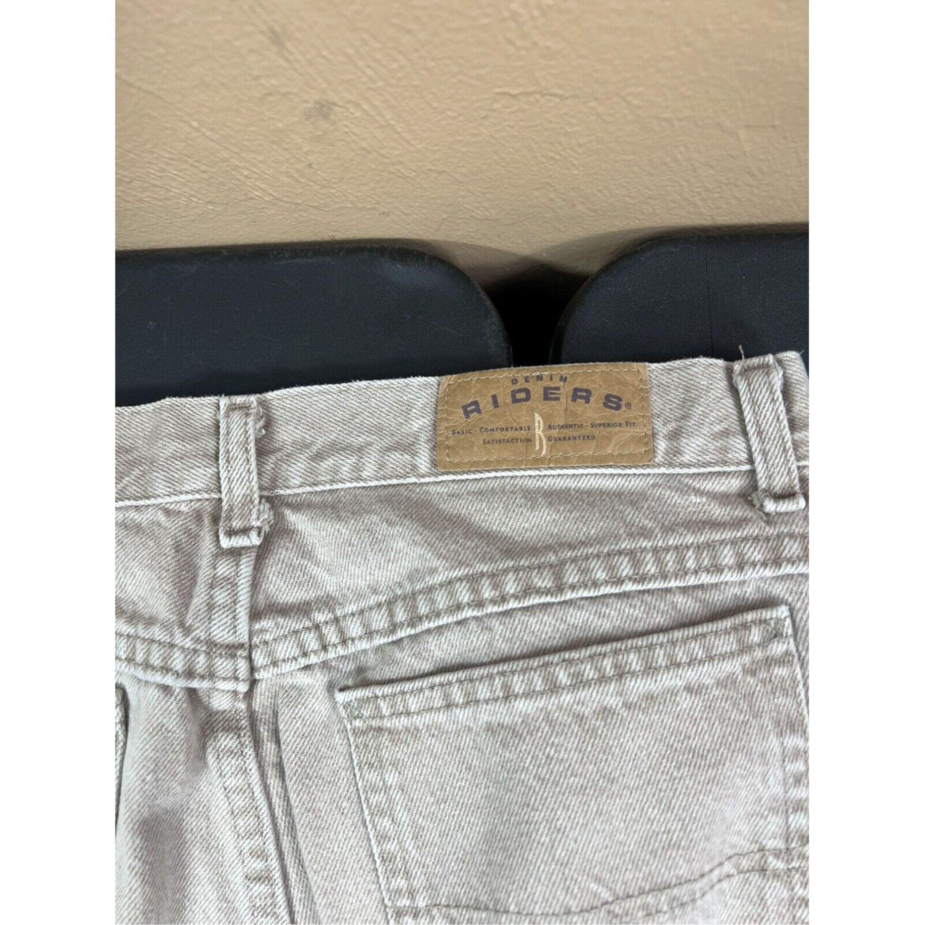 Vintage Riders Jeans Relaxed Tan denim Pants Womens 18W Measures 34x30 Size 40" / US 18 - 4 Thumbnail