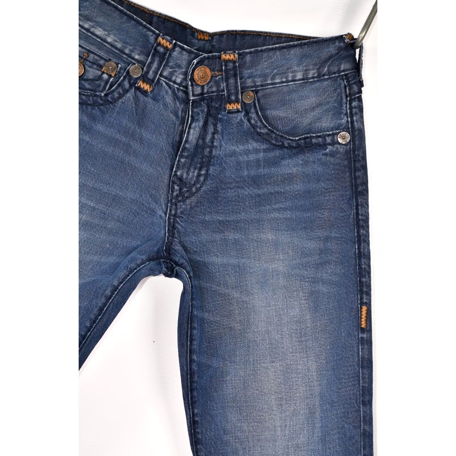 True Religion TRUE RELIGION RICKY RELAXED STRAIGHT JEANS MEN'S W31 Blue Cotton 100% INSEAM 32.68" Regular Mens Jeans Size US 31 - 7 Thumbnail