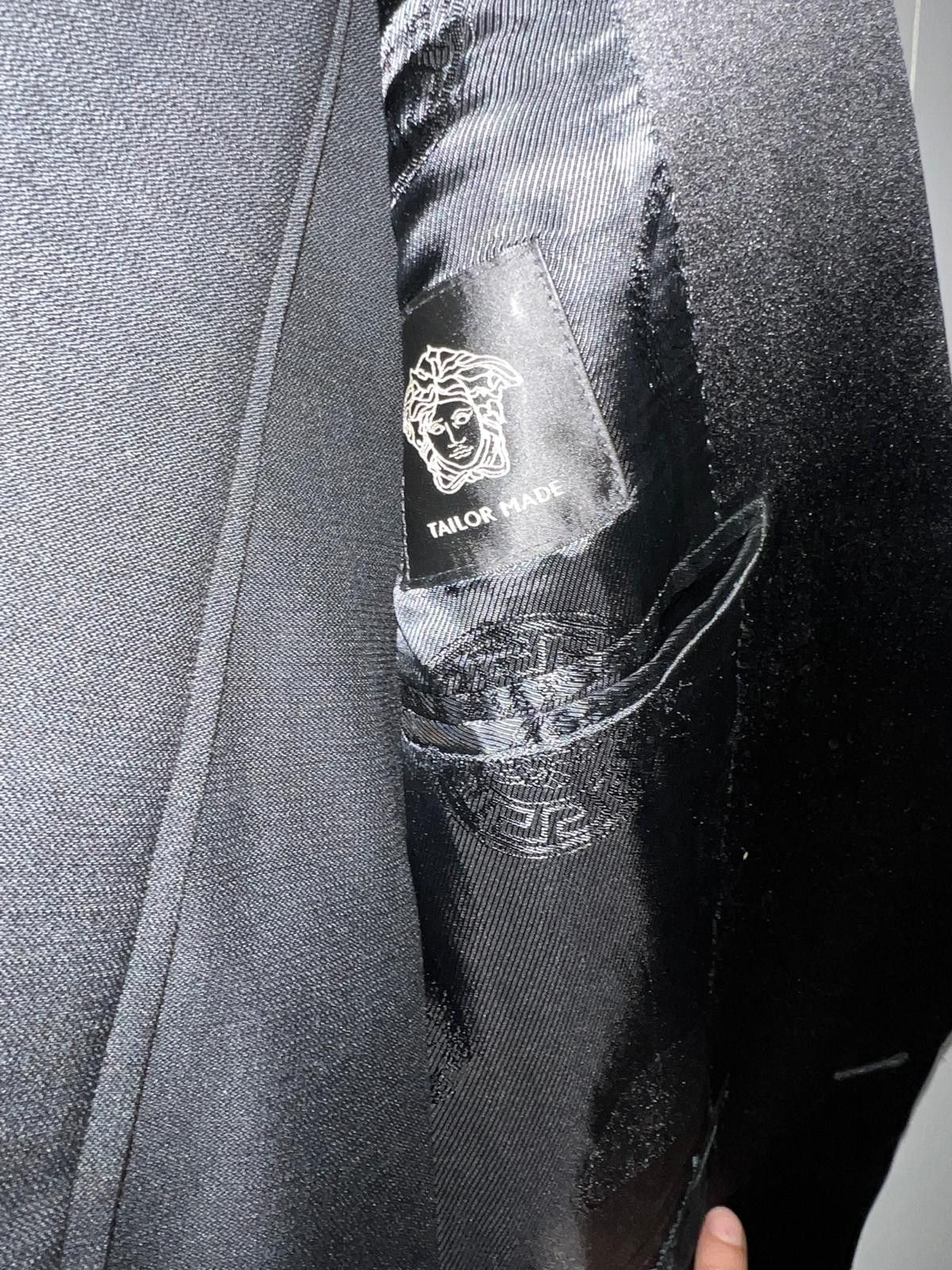 Versace Versace Black Wool Tuxedo Size 48R - 3 Thumbnail