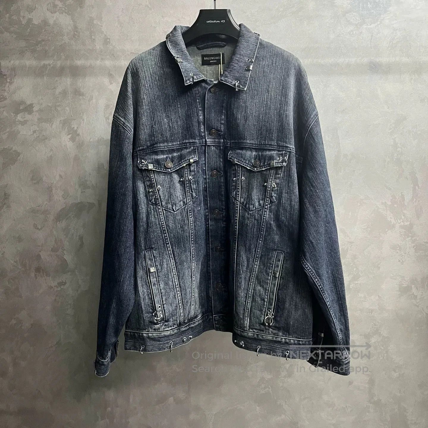 Balenciaga Balenciaga Blue Lapel Solid Loose Jacket. Size US M / EU 48-50 / 2 - 1 Thumbnail