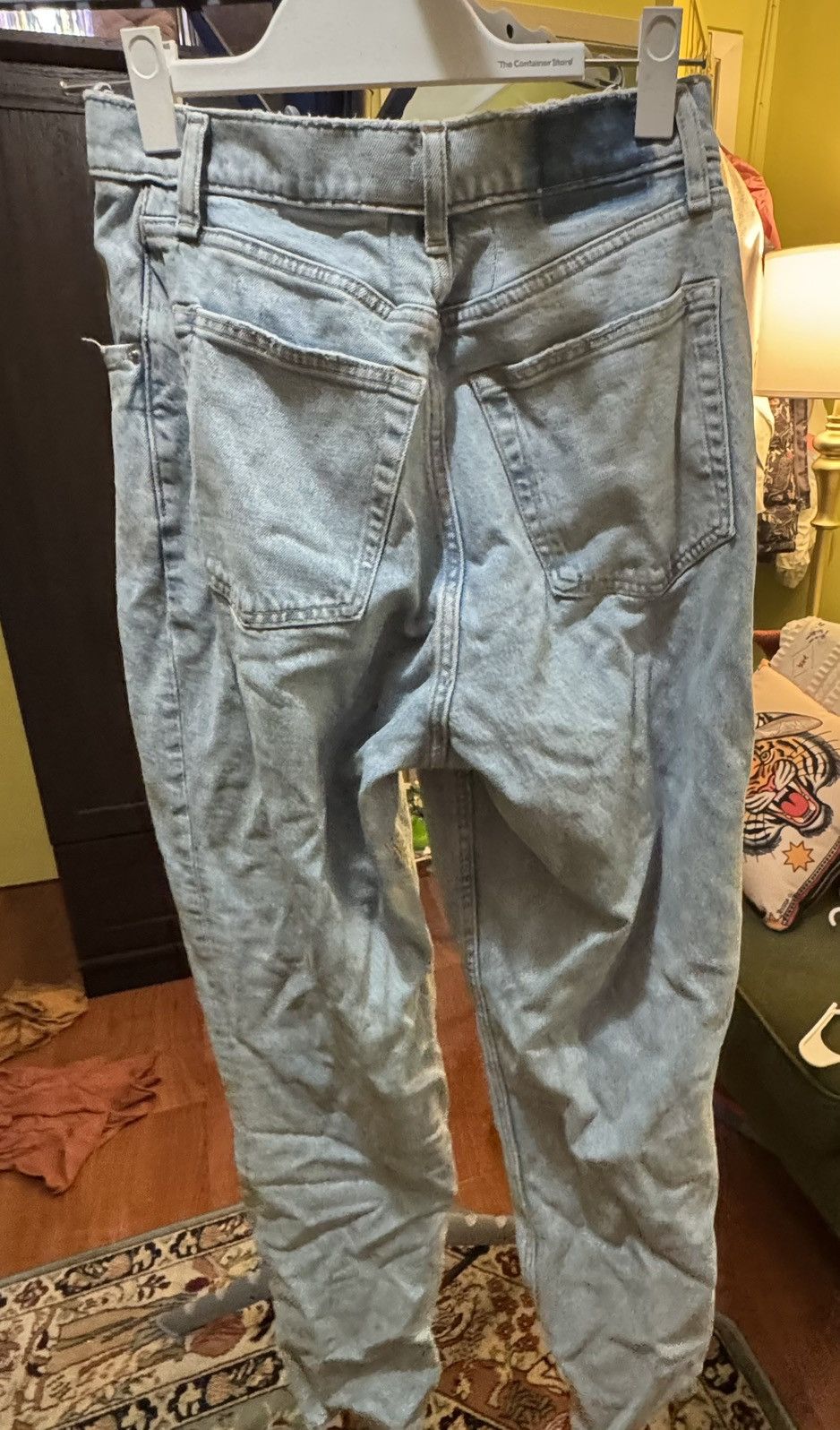 Abercrombie & Fitch Abercrombie Curve Love Crisscross Waist Jeans Size 30 Size 30" / US 8 / IT 44 - 3 Thumbnail