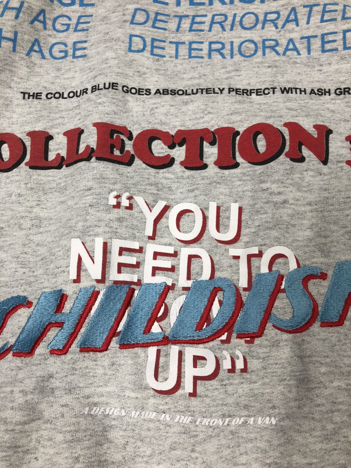 Vintage Childish Hoodie TGF Grey & Blue Original hoodie 3/3 Size US S / EU 44-46 / 1 - 7 Thumbnail