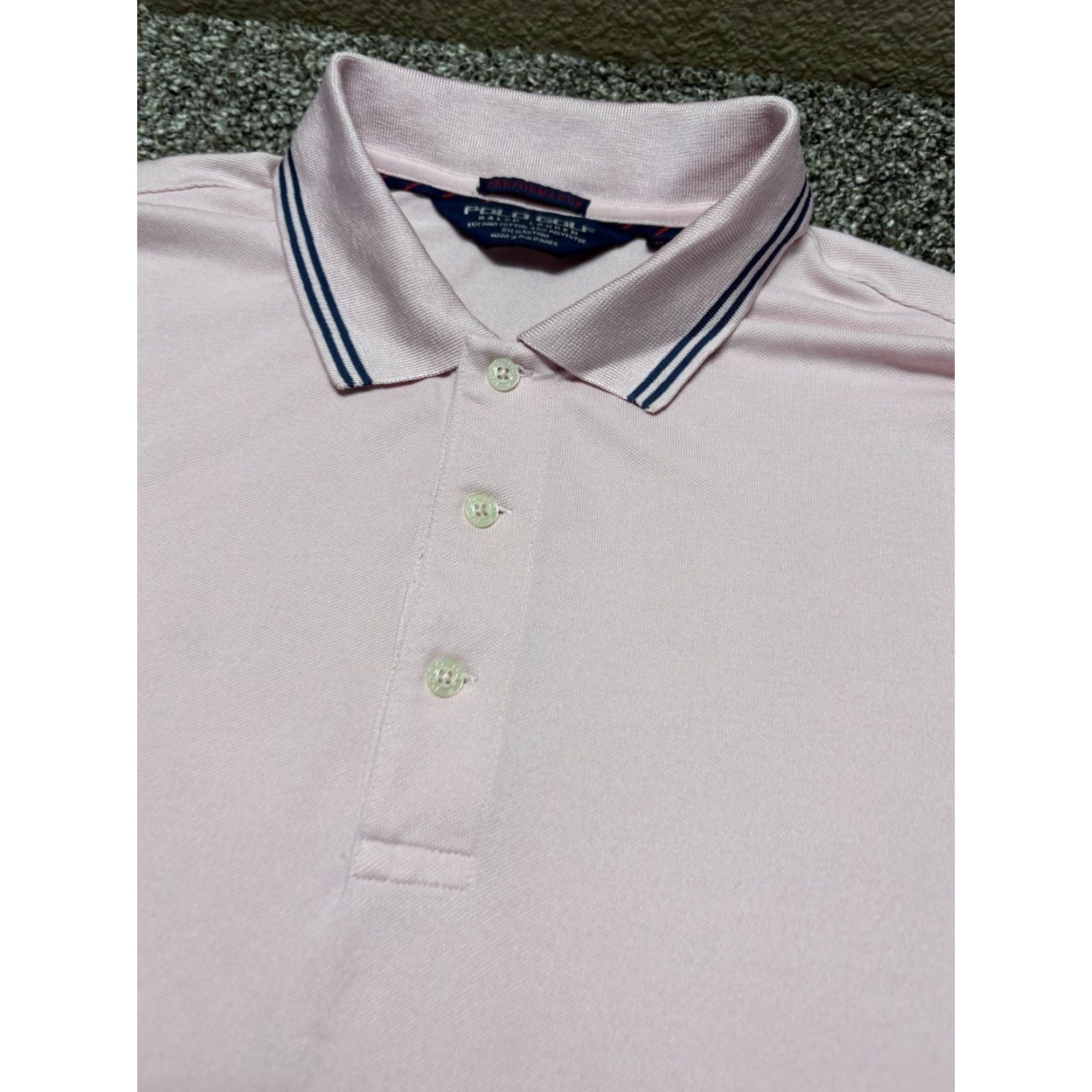 Polo Ralph Lauren Polo Ralph Lauren Shirt Men Large Pink Short Sleeve Stretch Performance Golf Size US XL / EU 56 / 4 - 2 Thumbnail