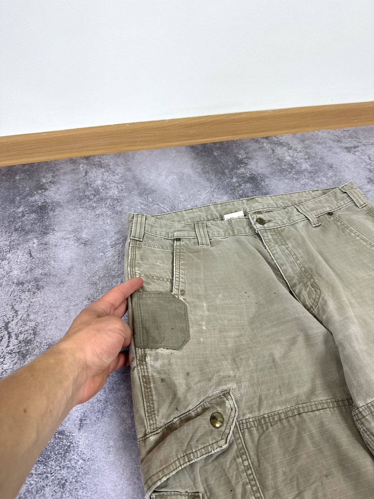 Carhartt Vintage Carhartt Double Knee Distressed USA Opium Work Pants Size US 36 / EU 52 - 18 Thumbnail