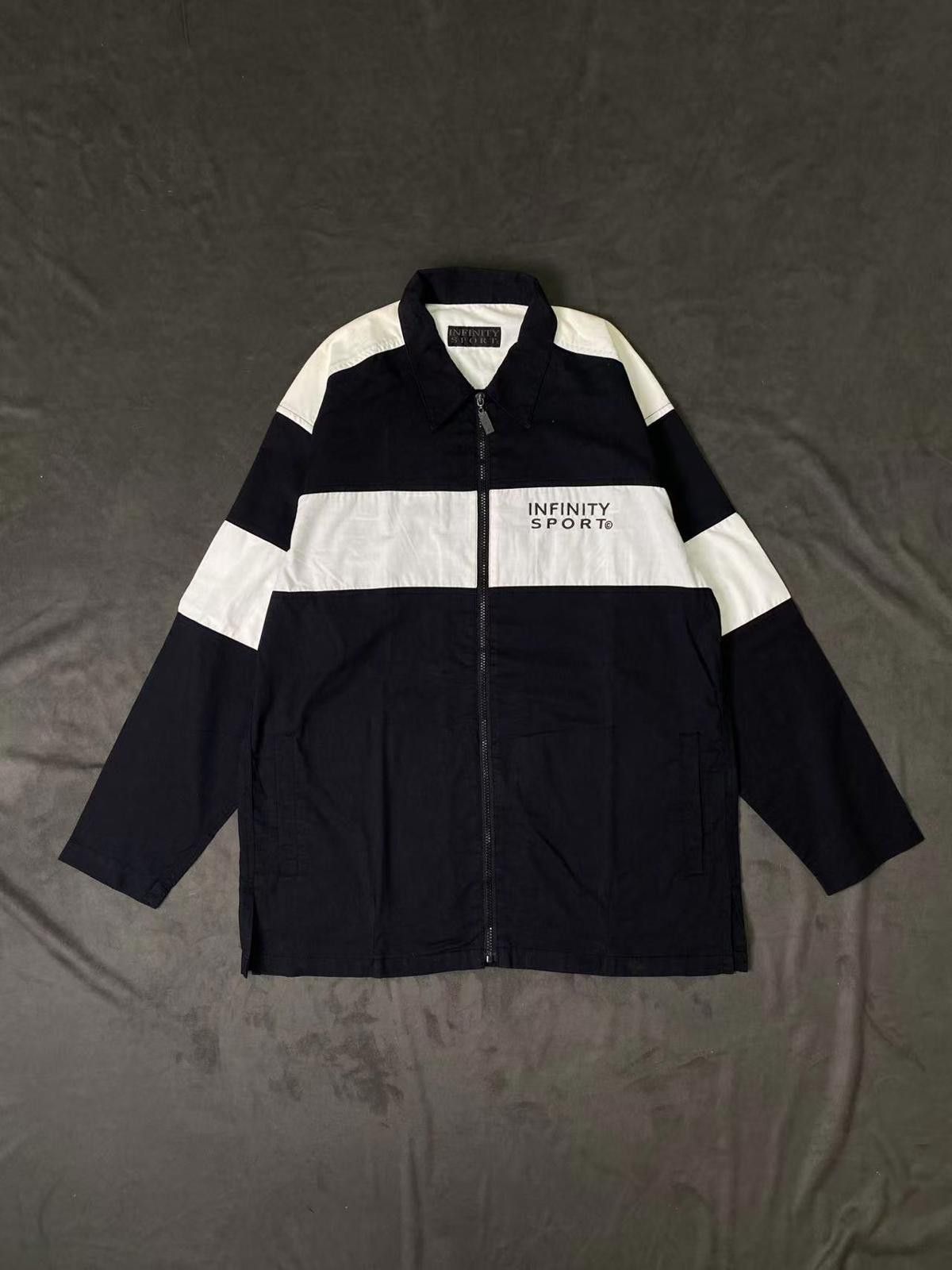 Rare Vintage Infinity Sports Racing Patchwork Zip-up Jacket