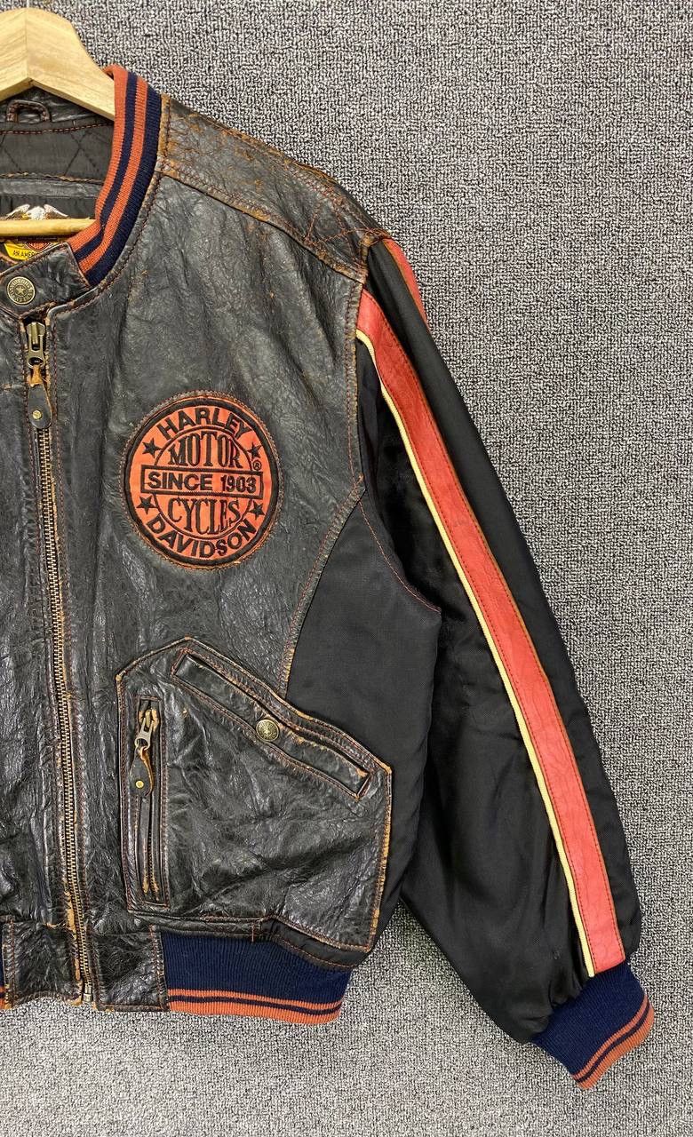 Harley Davidson Vintage Harley Davidson Championship Racing Leather Jacket Size US M / EU 48-50 / 2 - 9 Thumbnail