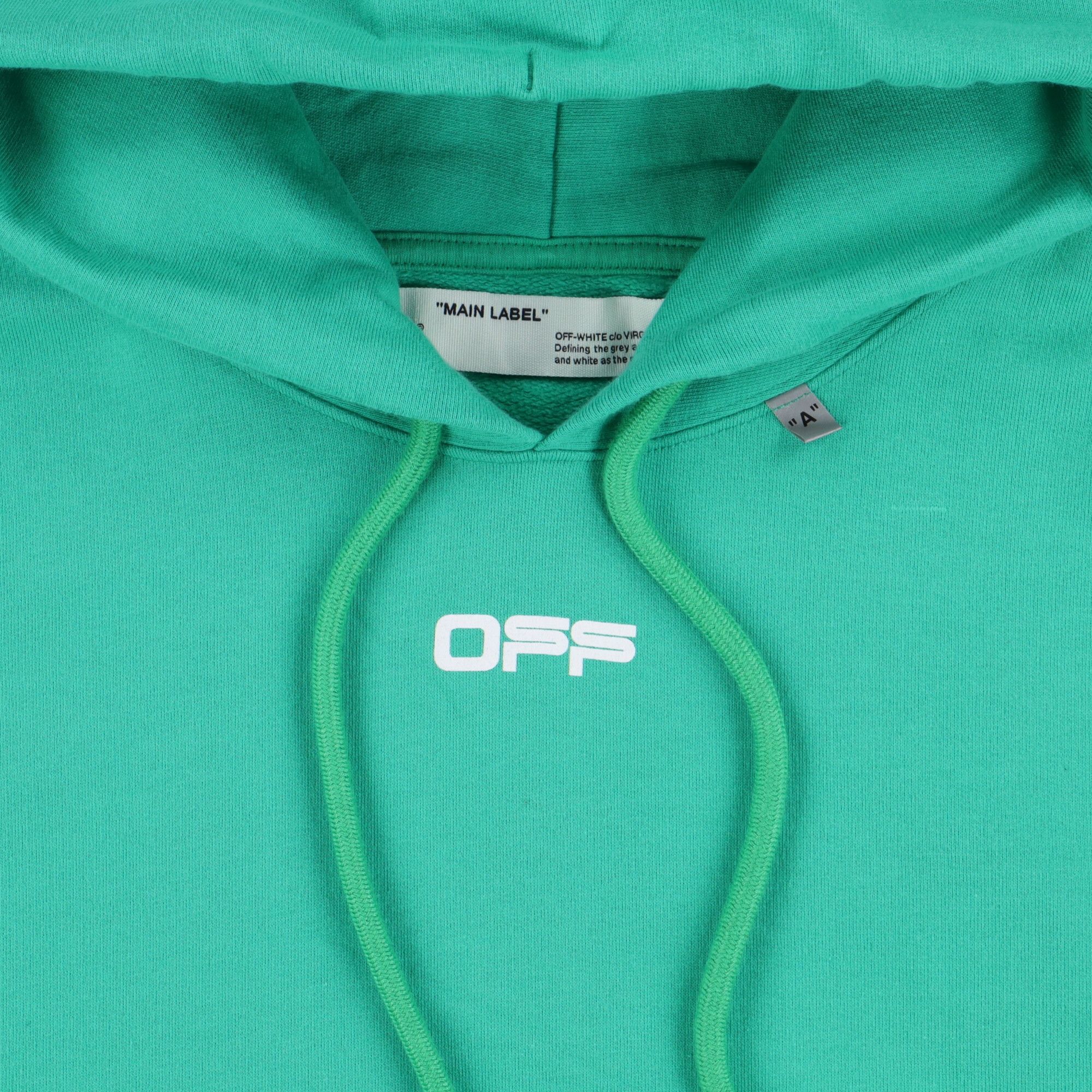 Off-White Green Caravaggio Diagonals Box Oversized Hoodie Size M / US 6-8 / IT 42-44 - 8 Thumbnail