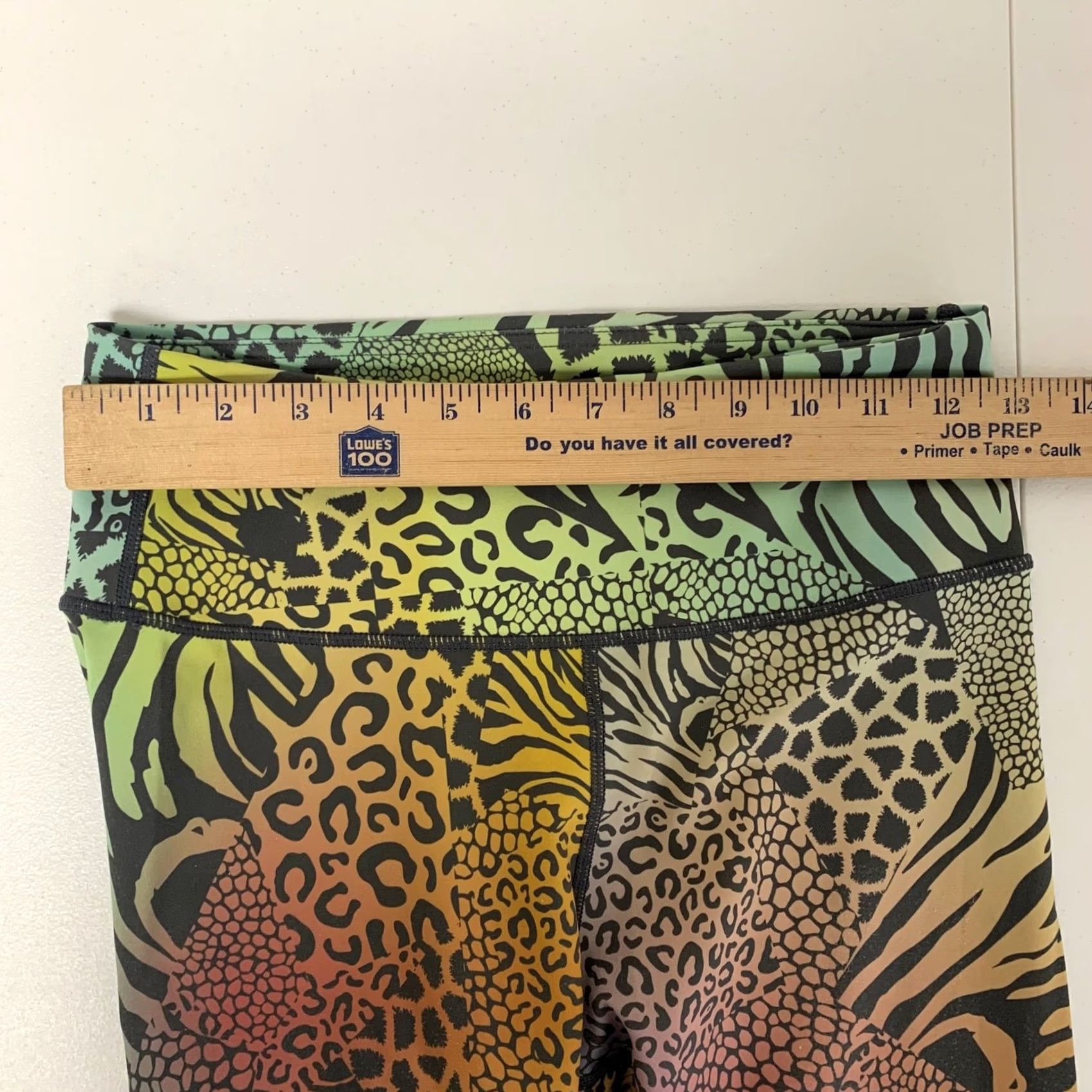 Rainbow Yelete Active Leggings Womens Small Multicolor Rainbow Animal Print High Waisted Size 28" / US 6 / IT 42 - 6 Thumbnail