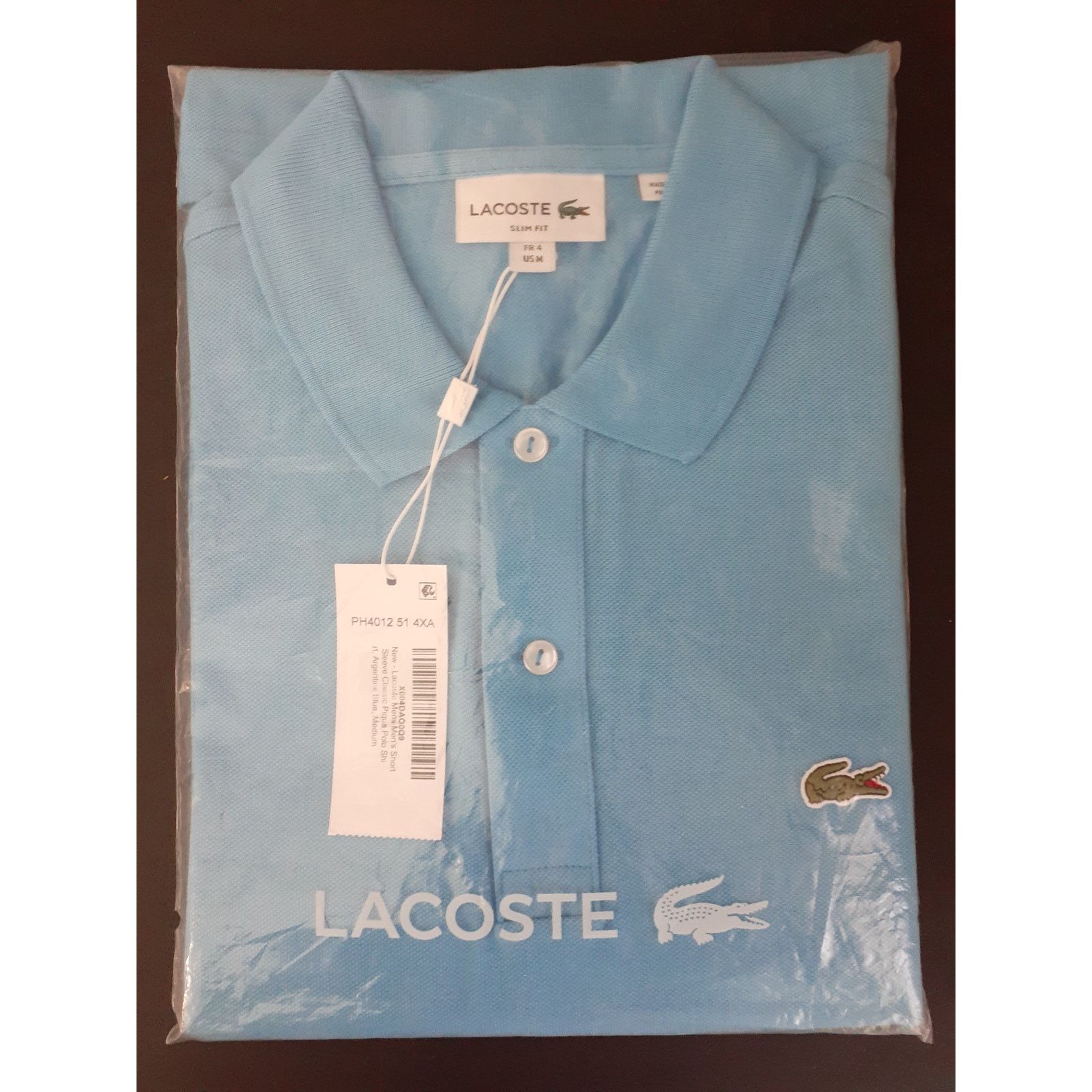 Lacoste Lacoste Men's Short Sleeve Classic Pique Polo Shirt Blue M Size US M / EU 48-50 / 2 - 2 Thumbnail