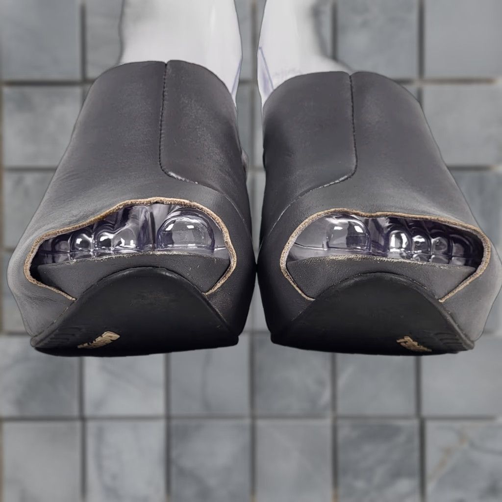 Vintage Tsubo Sandal Wedge Slide Black Size 7.5 US / 38.5 EU Womens Walking Casual Leather 1" Platform Size US 8 / IT 38 - 1 Thumbnail