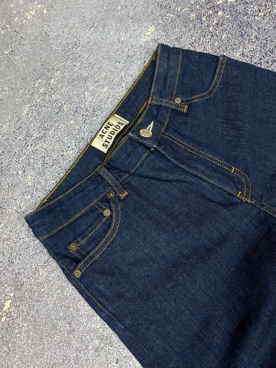 Acne Studios × Hysteric Glamour Flex Dark Blue Acne Studios Long Denim Pants JEans Size 26" / US 2 / IT 38 - 2 Thumbnail