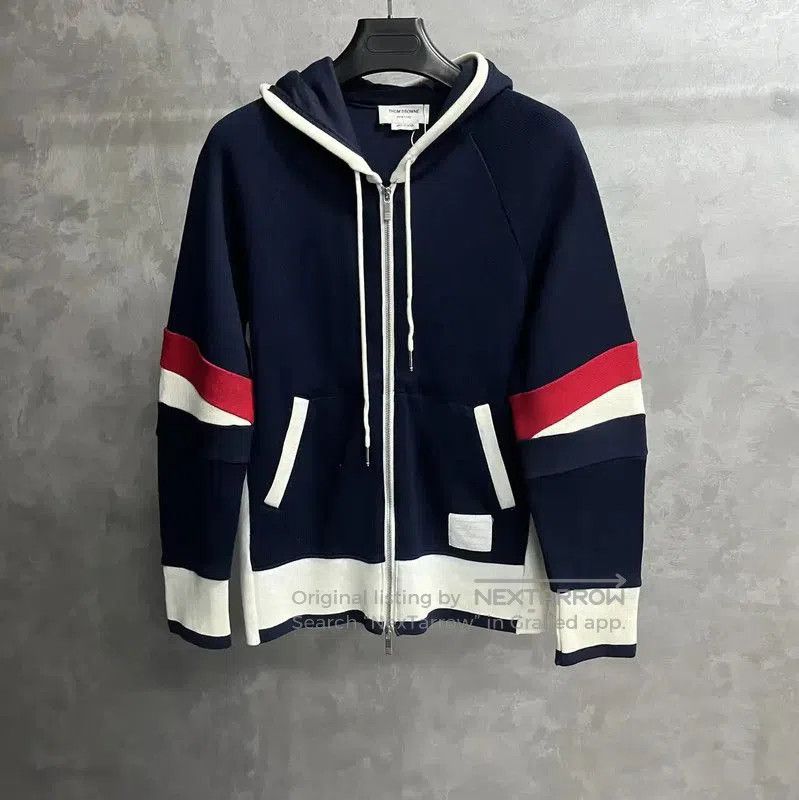 Thom Browne Thom Browne Blue Cotton Men's Hoodie . Size US M / EU 48-50 / 2 - 1 Thumbnail